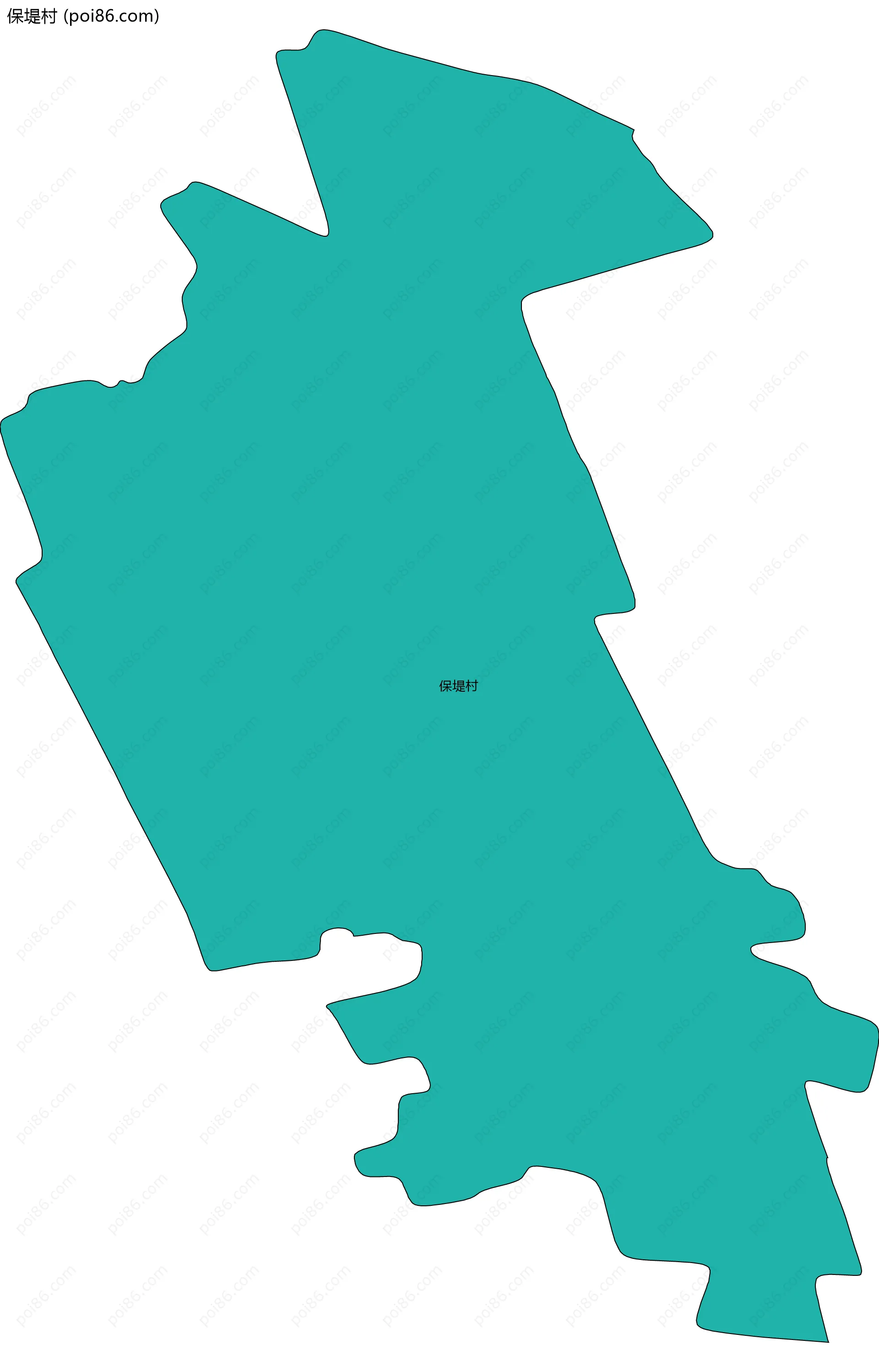 保堤村边界地图