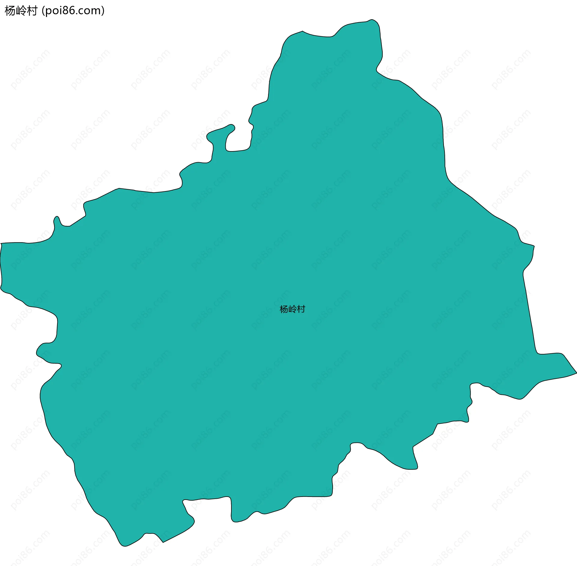 杨岭村边界地图