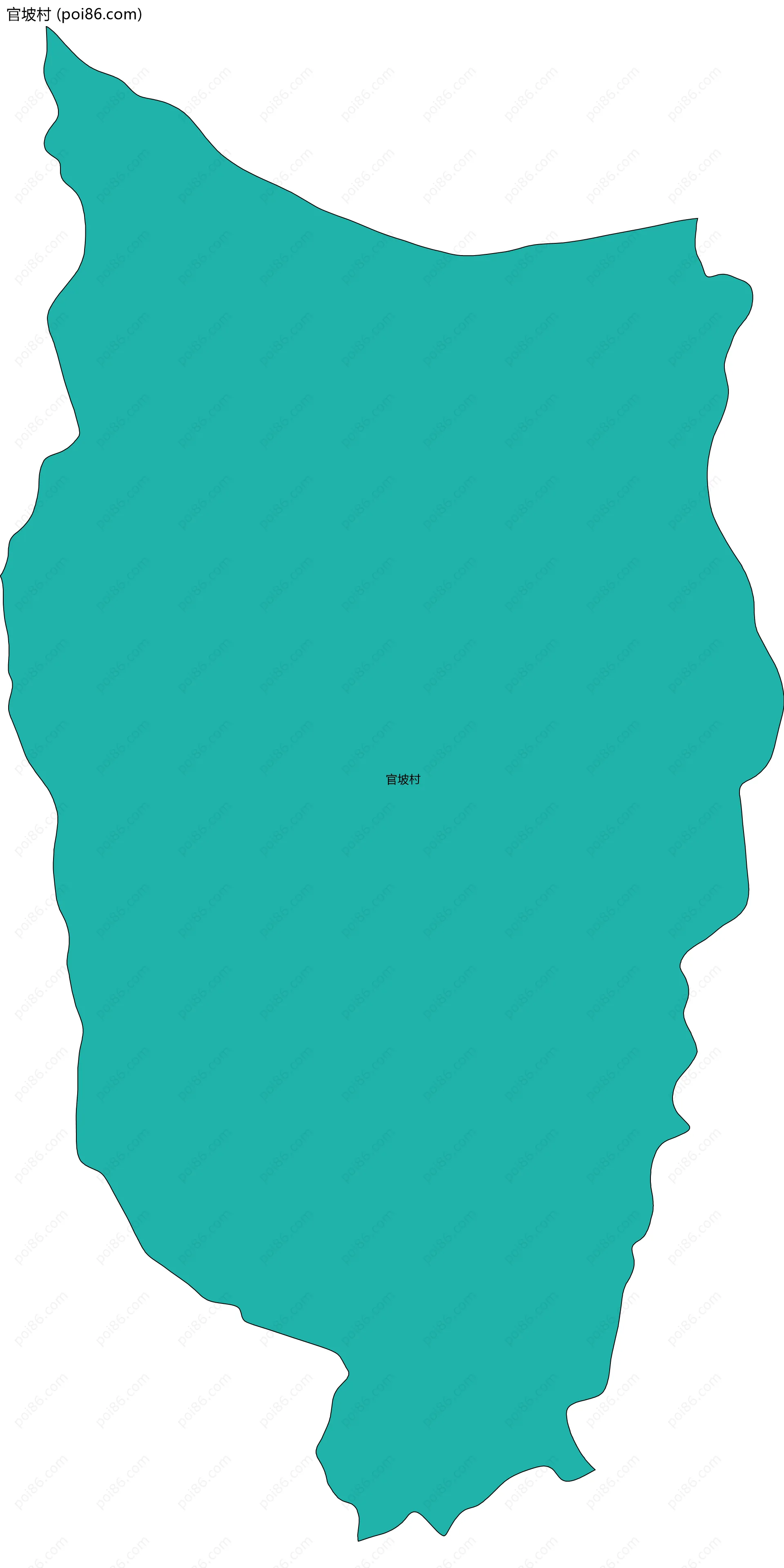 官坡村边界地图