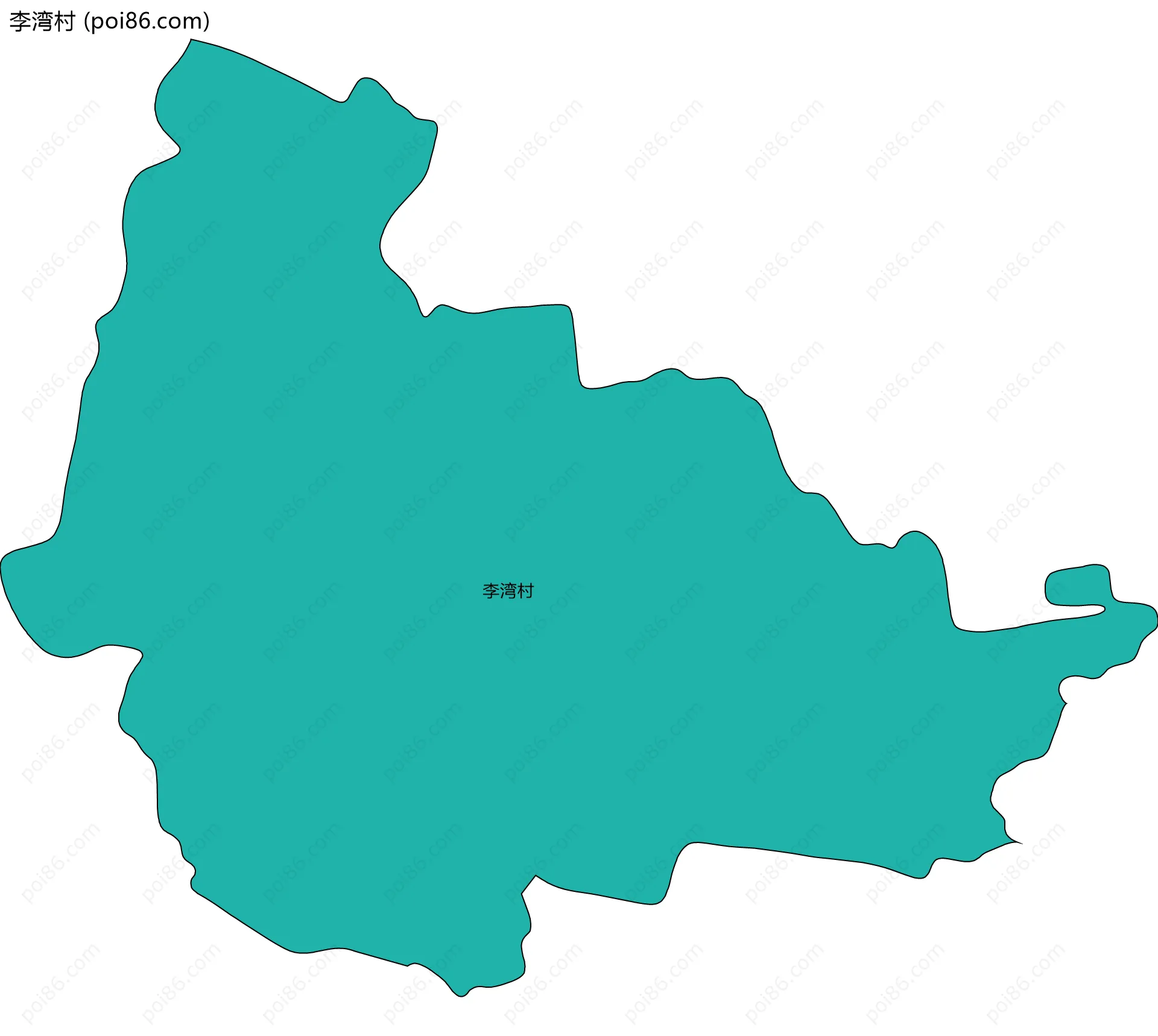 李湾村边界地图