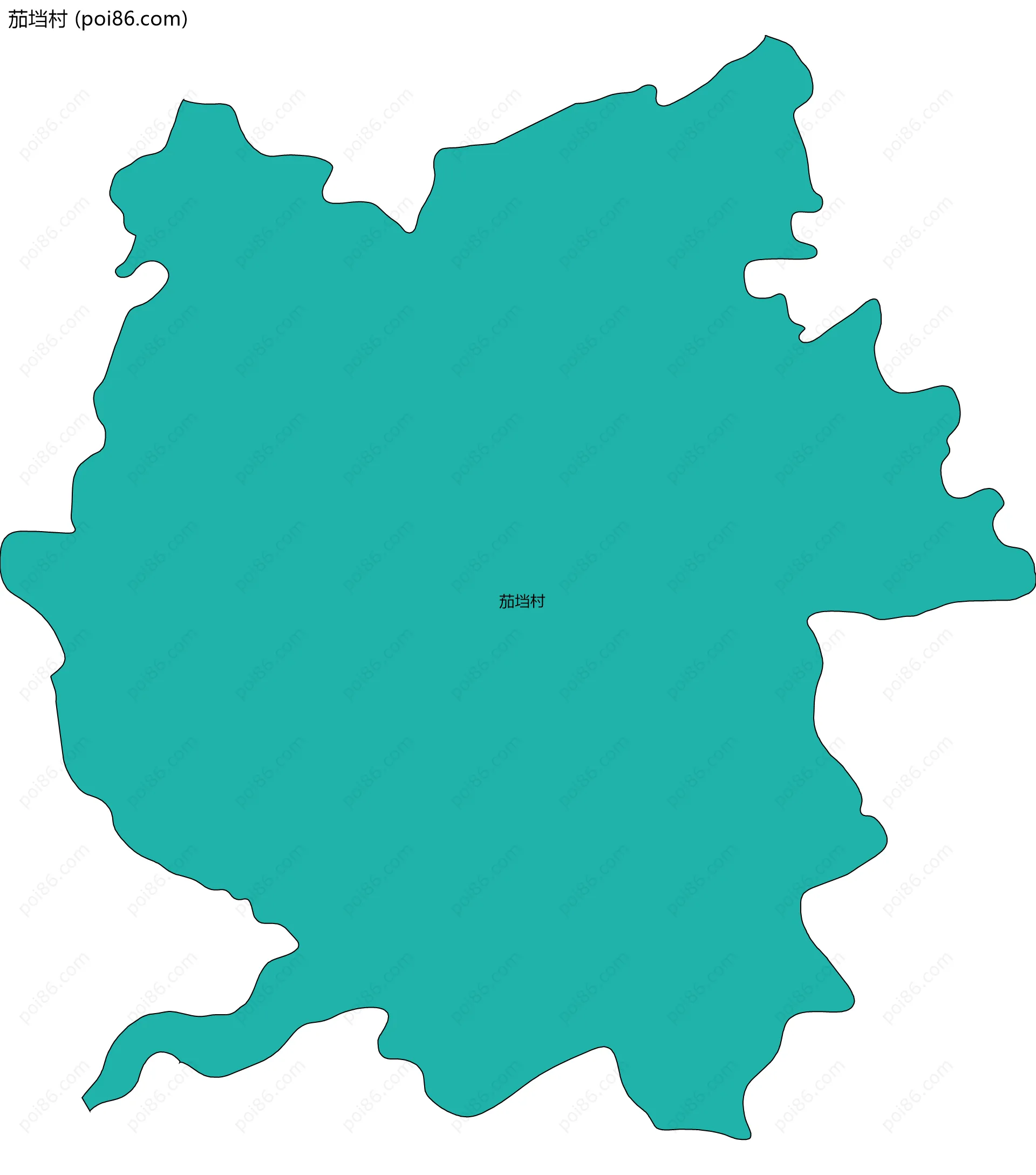 茄垱村边界地图