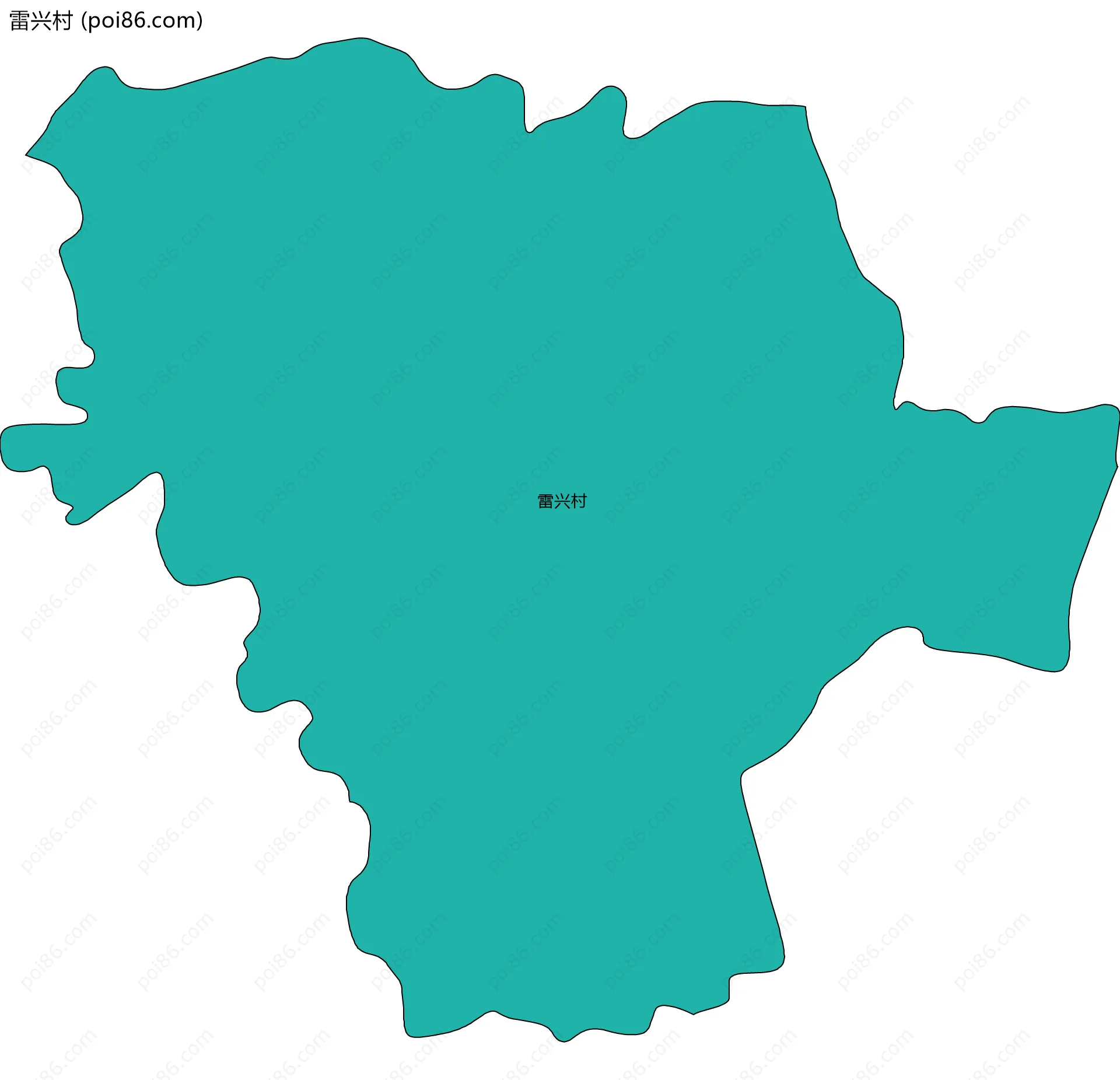 雷兴村边界地图