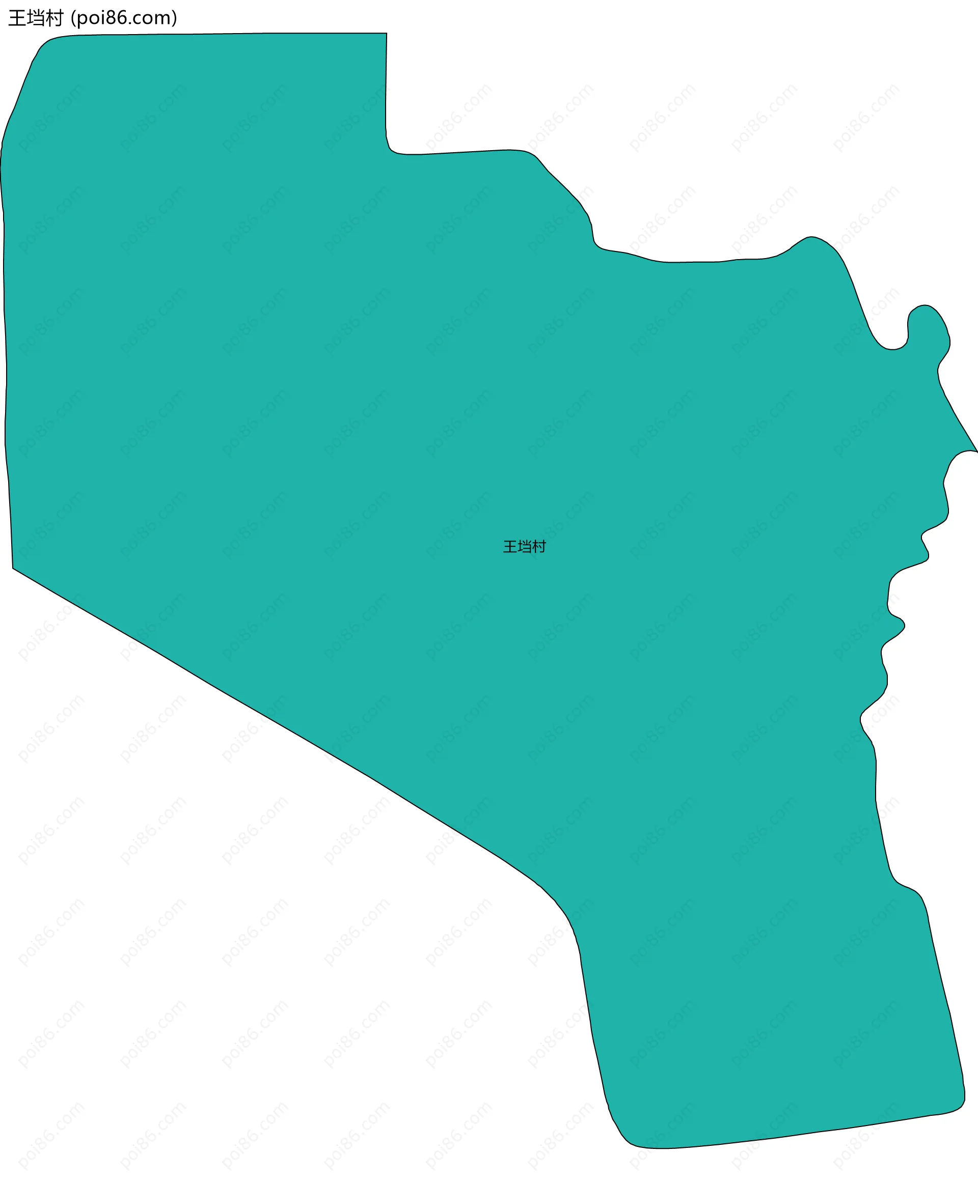 王垱村边界地图