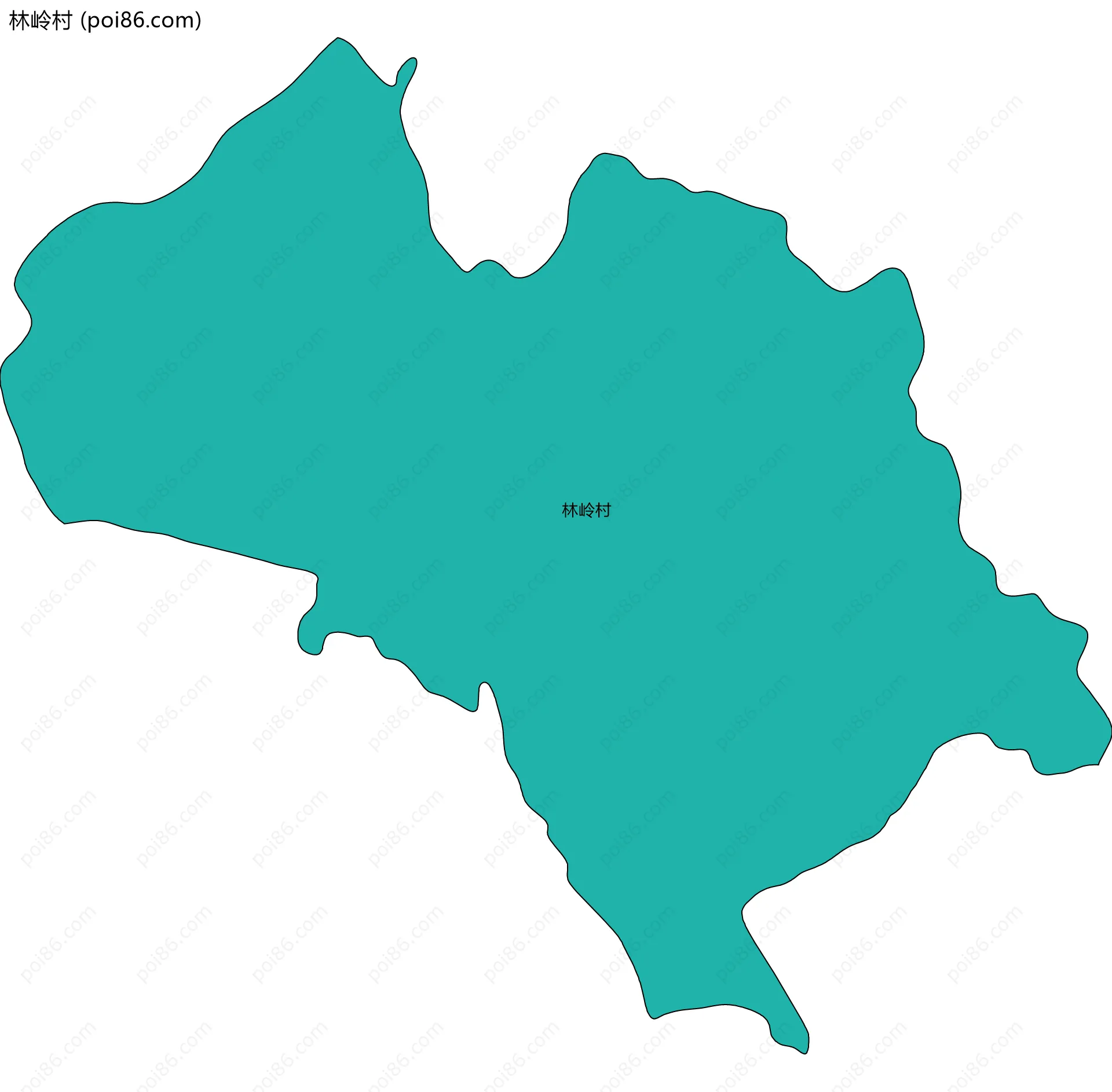 林岭村边界地图