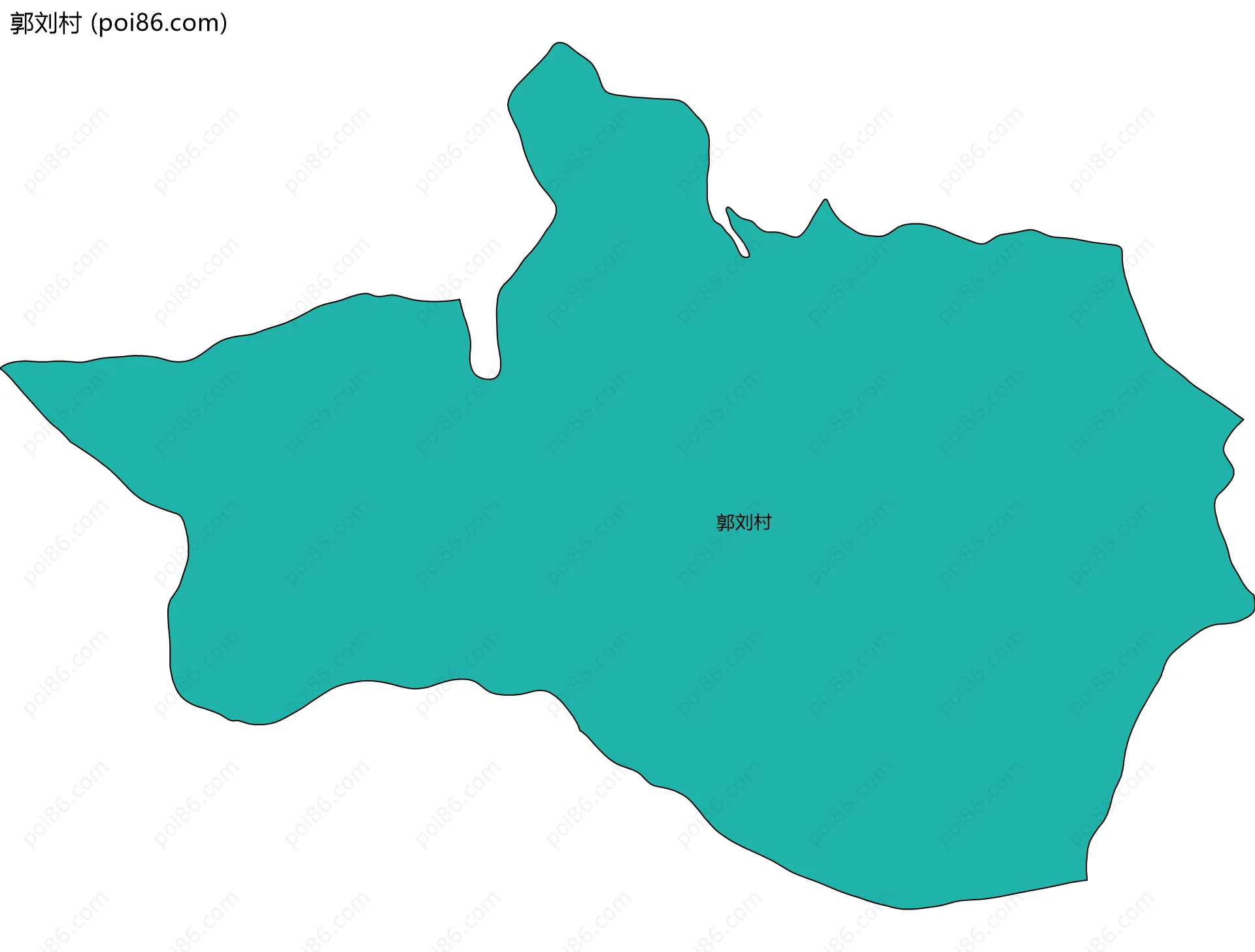郭刘村边界地图