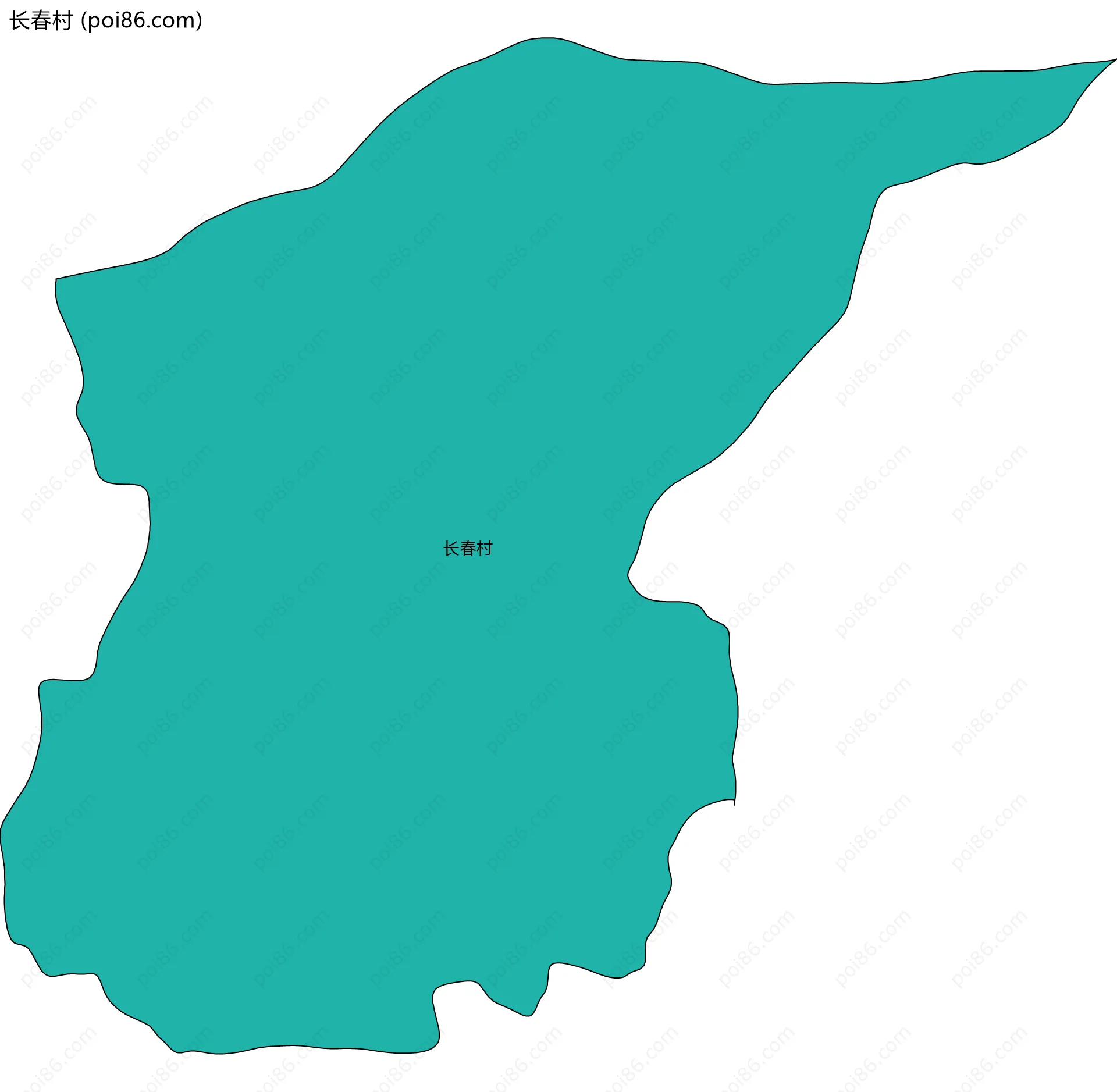长春村边界地图