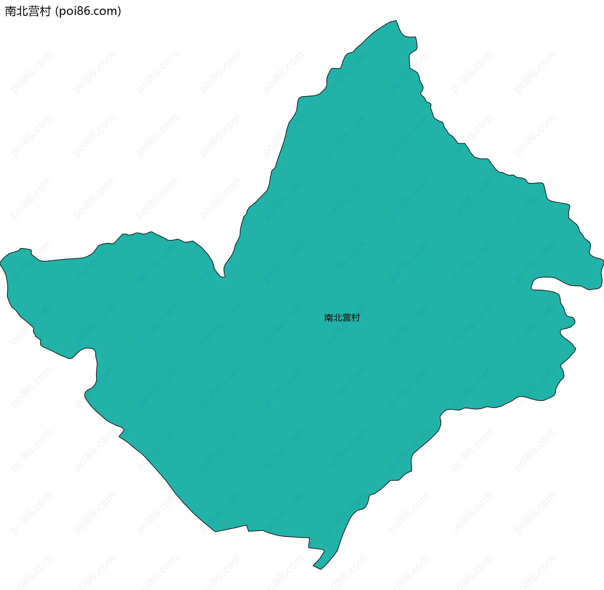 南北营村边界地图