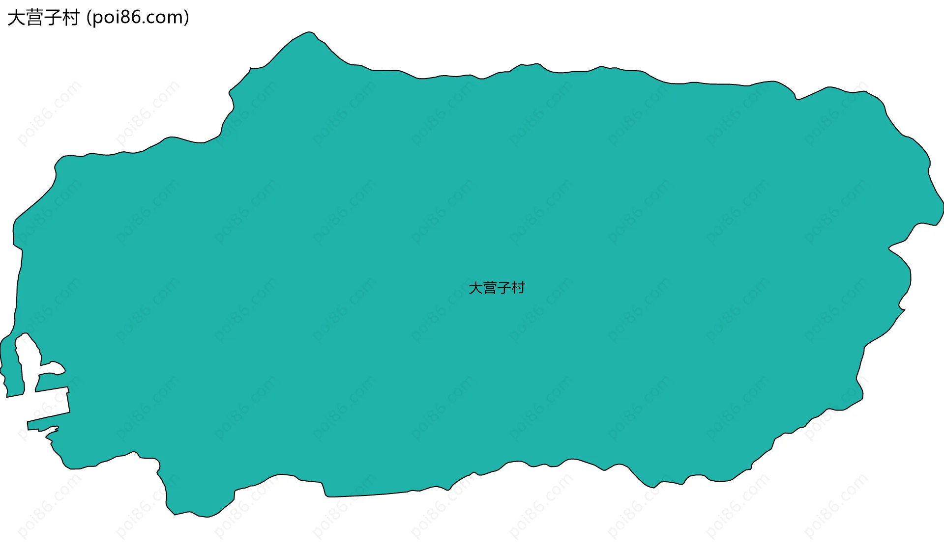 大营子村边界地图