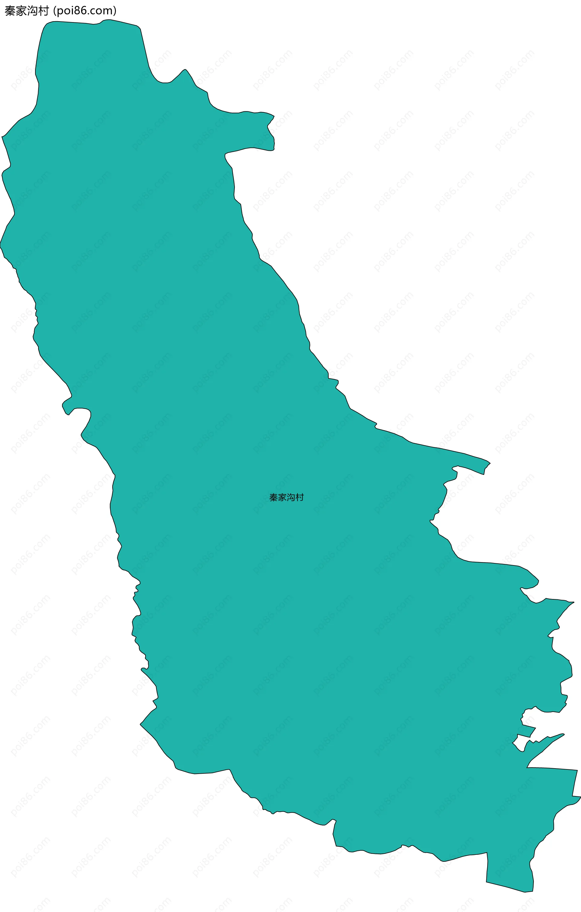 秦家沟村边界地图