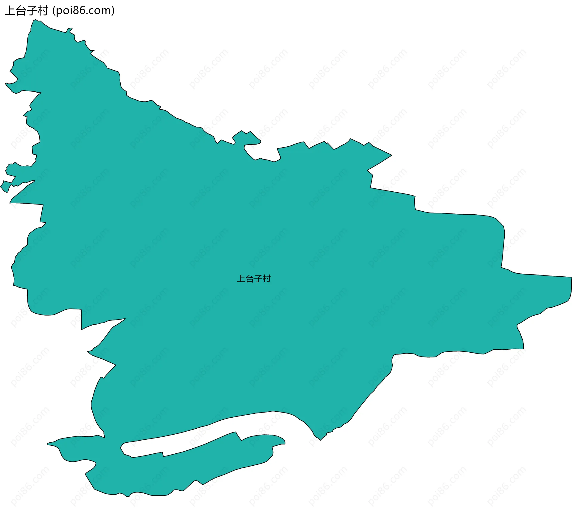 上台子村边界地图