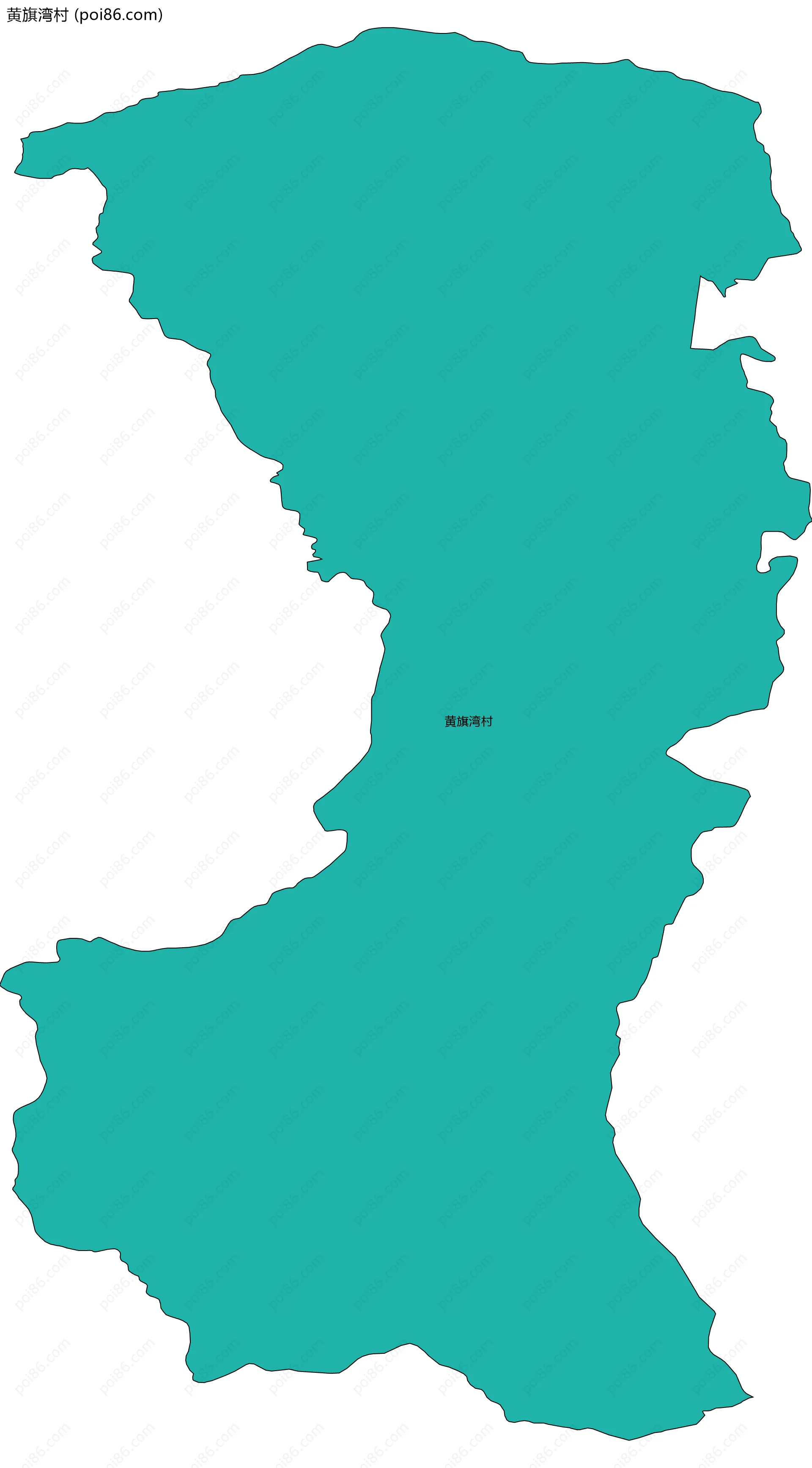 黄旗湾村边界地图