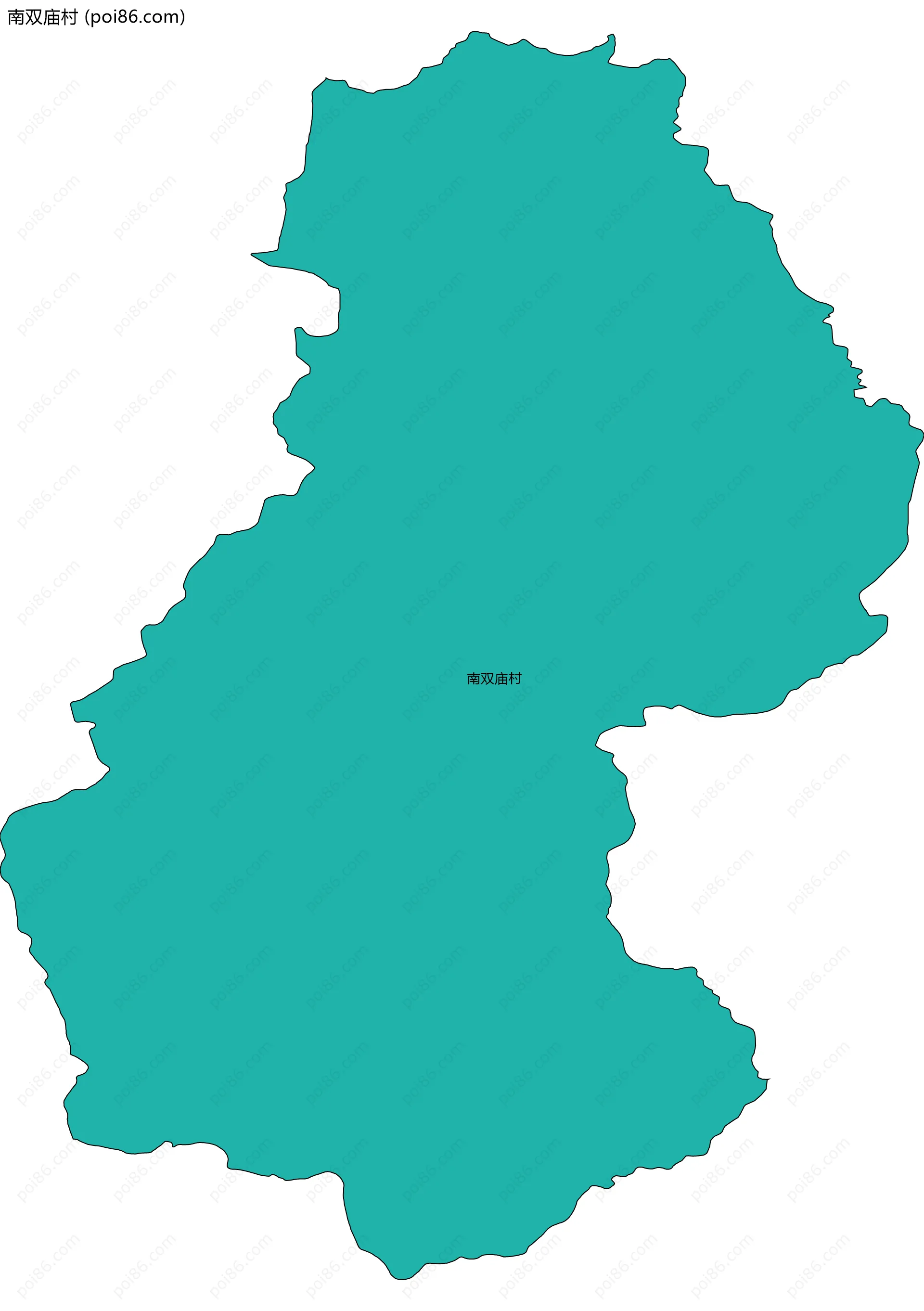 南双庙村边界地图