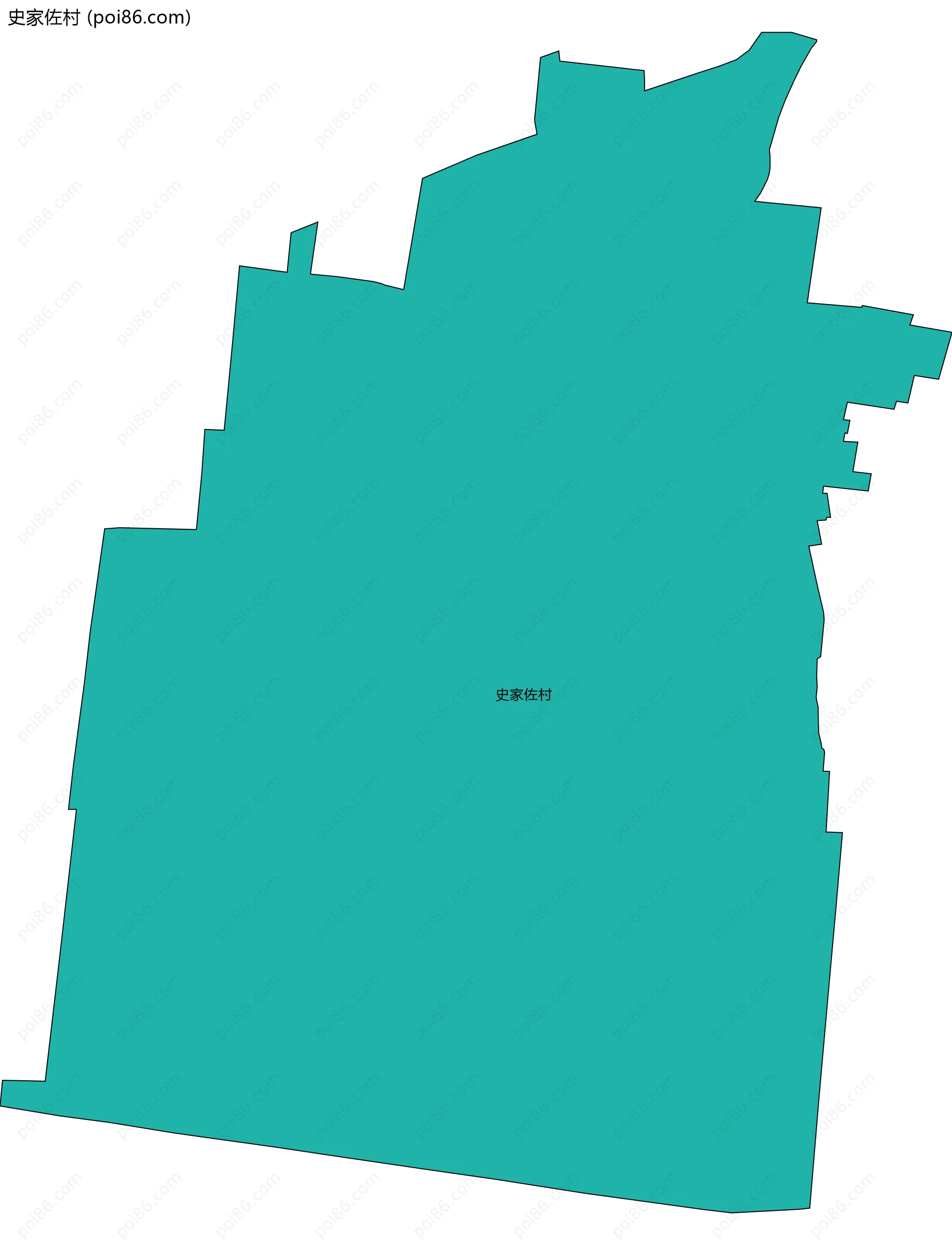 史家佐村边界地图