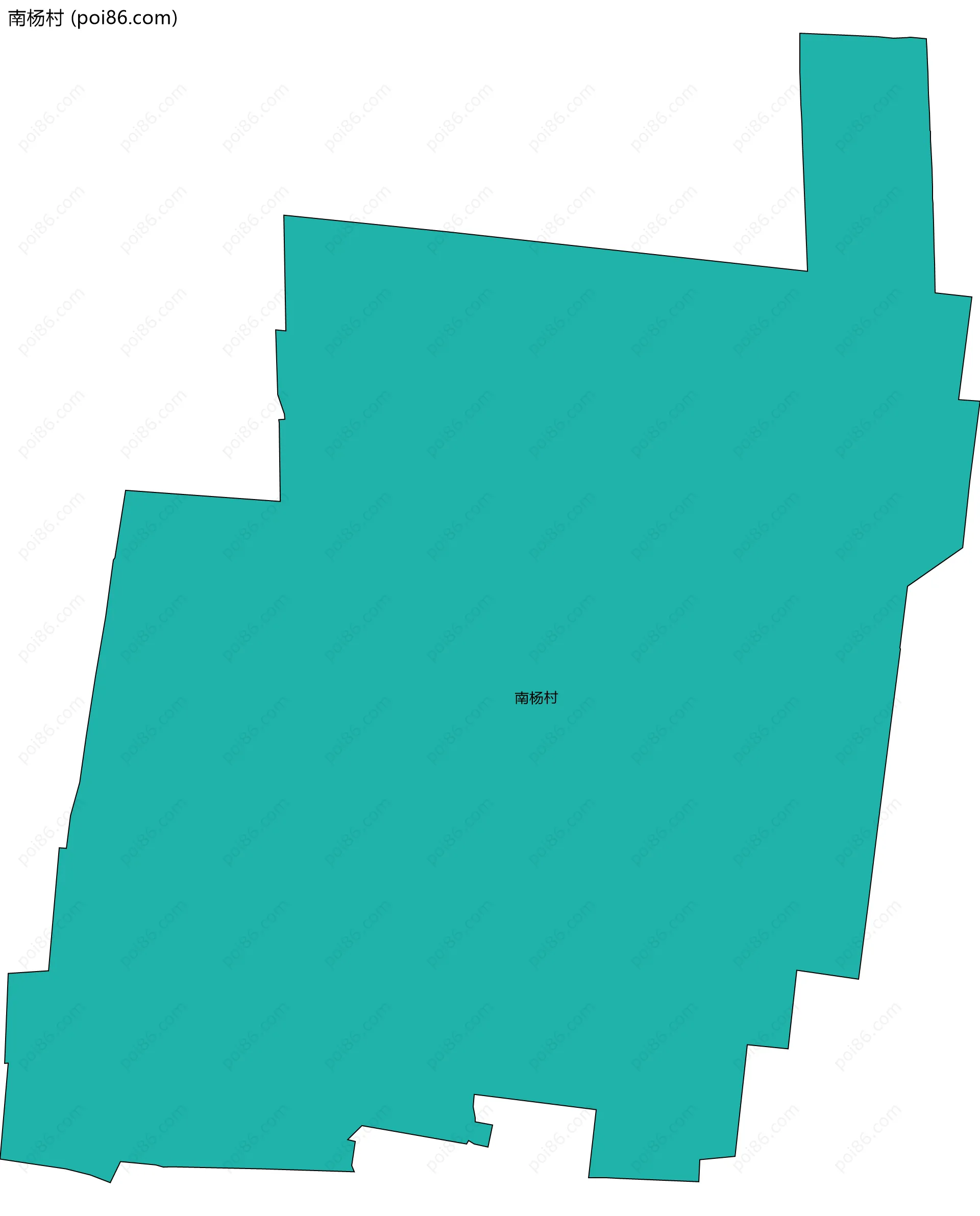 南杨村边界地图