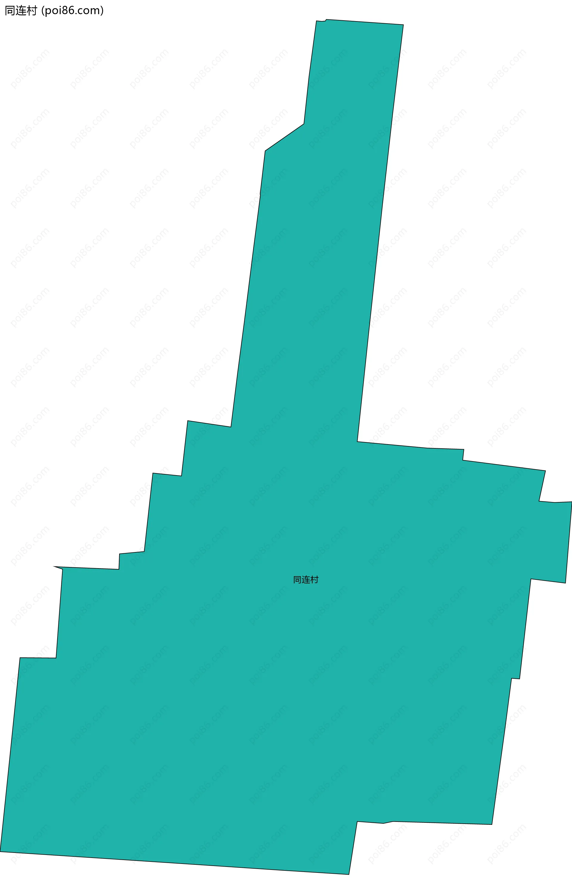 同连村边界地图