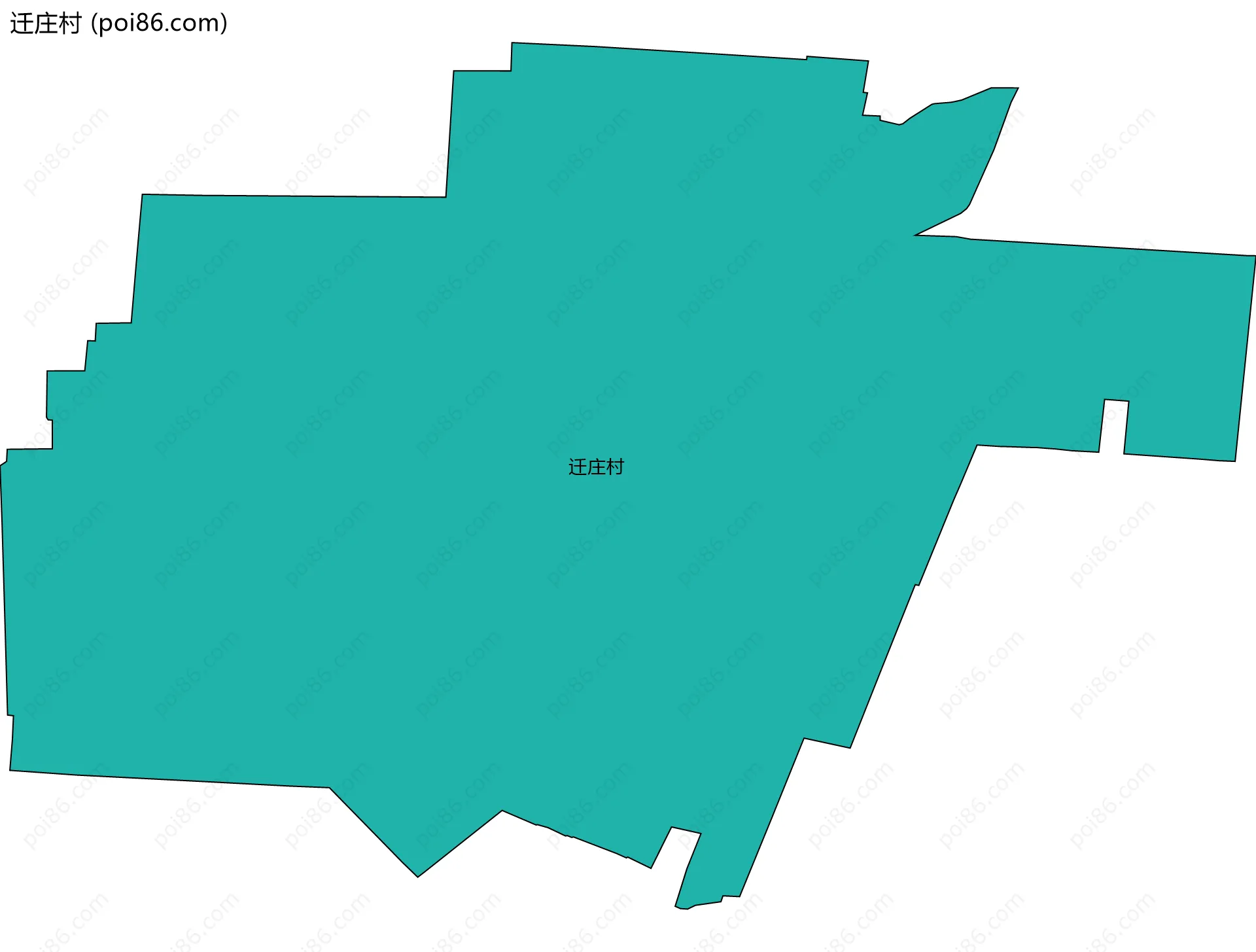 迁庄村边界地图