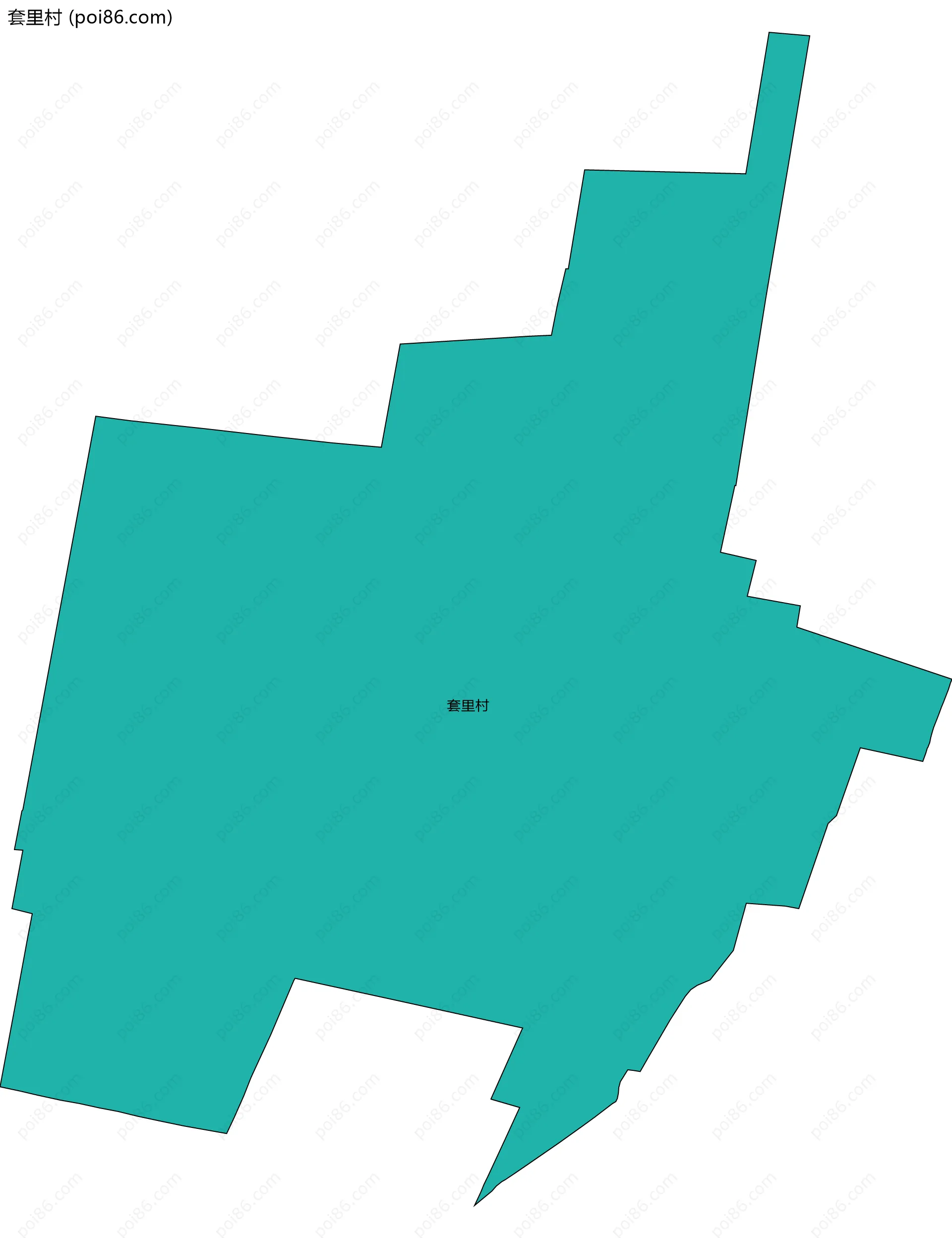 套里村边界地图