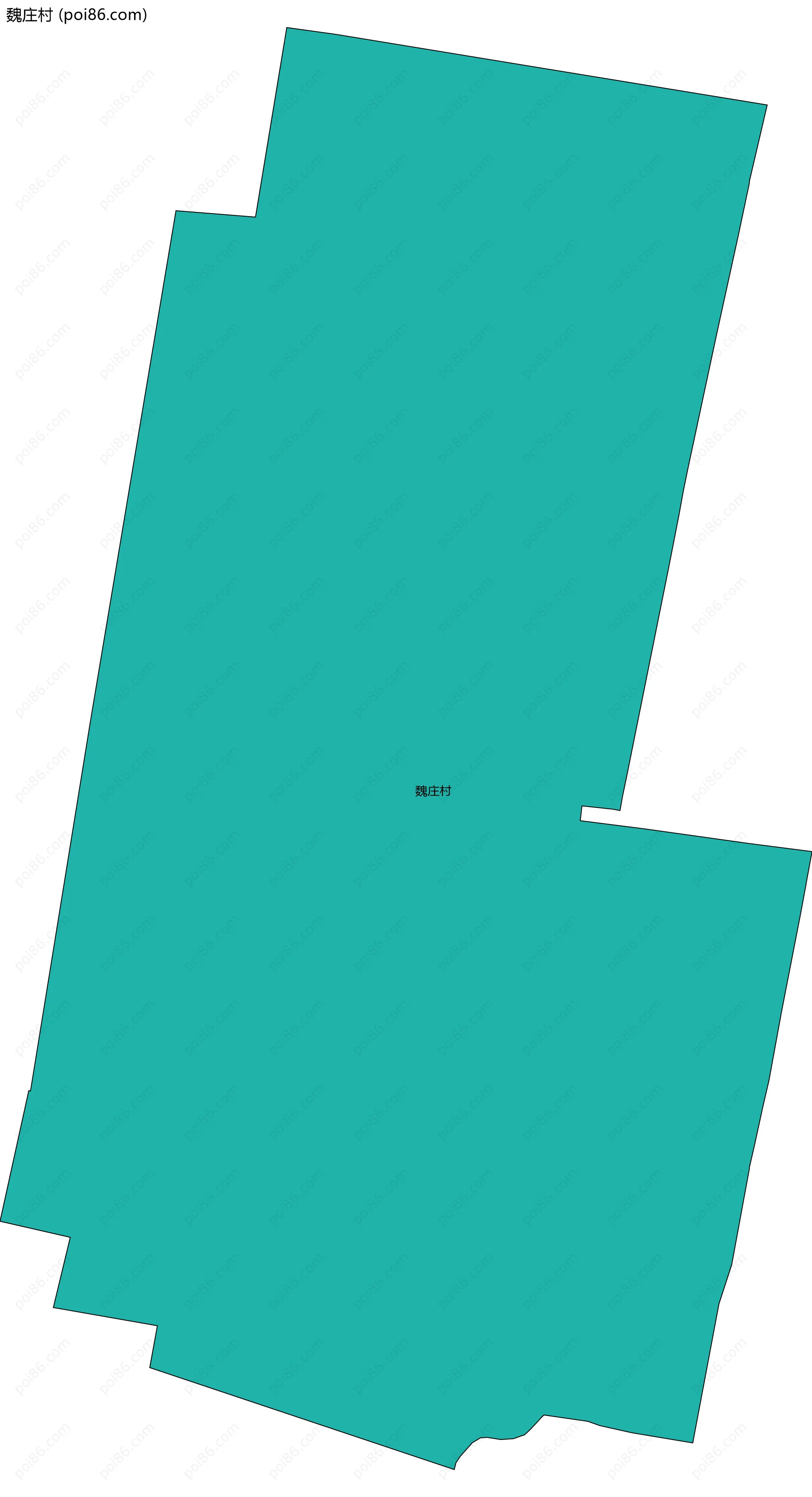 魏庄村边界地图