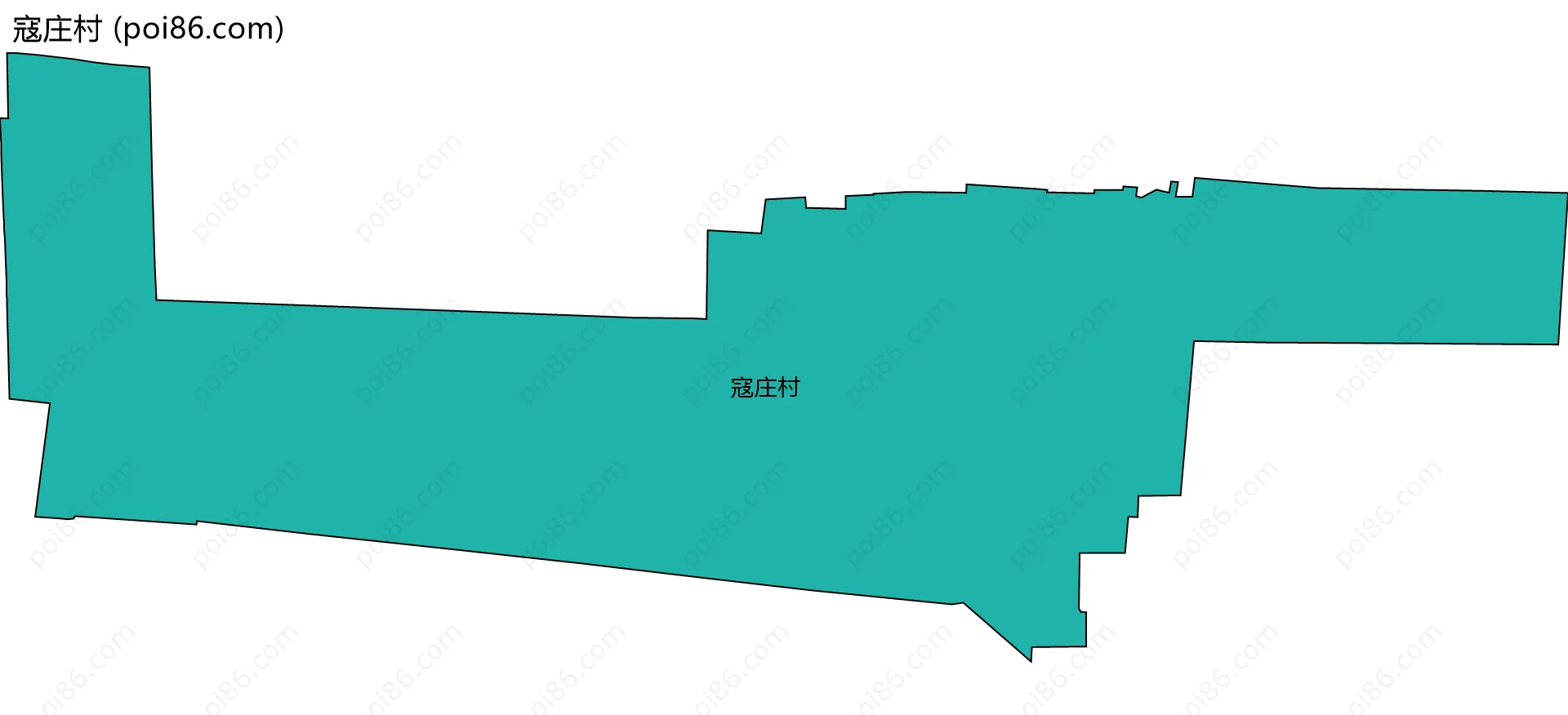 寇庄村边界地图