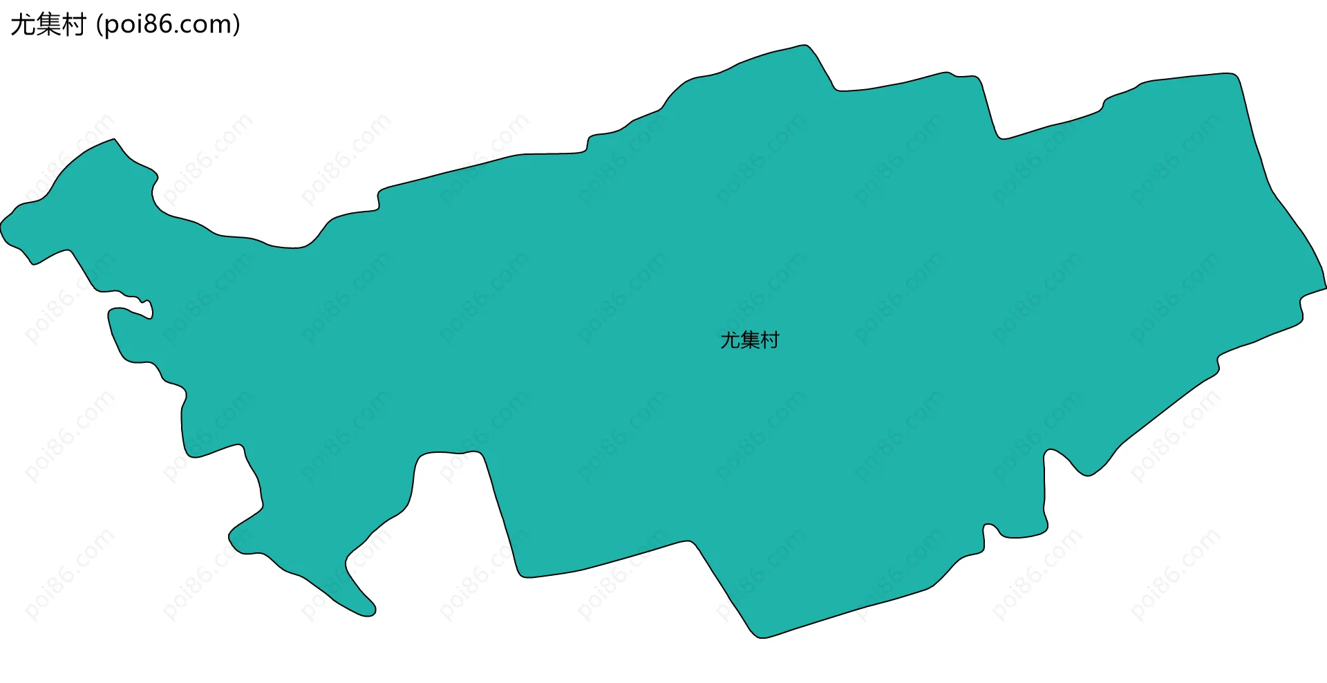 尤集村边界地图