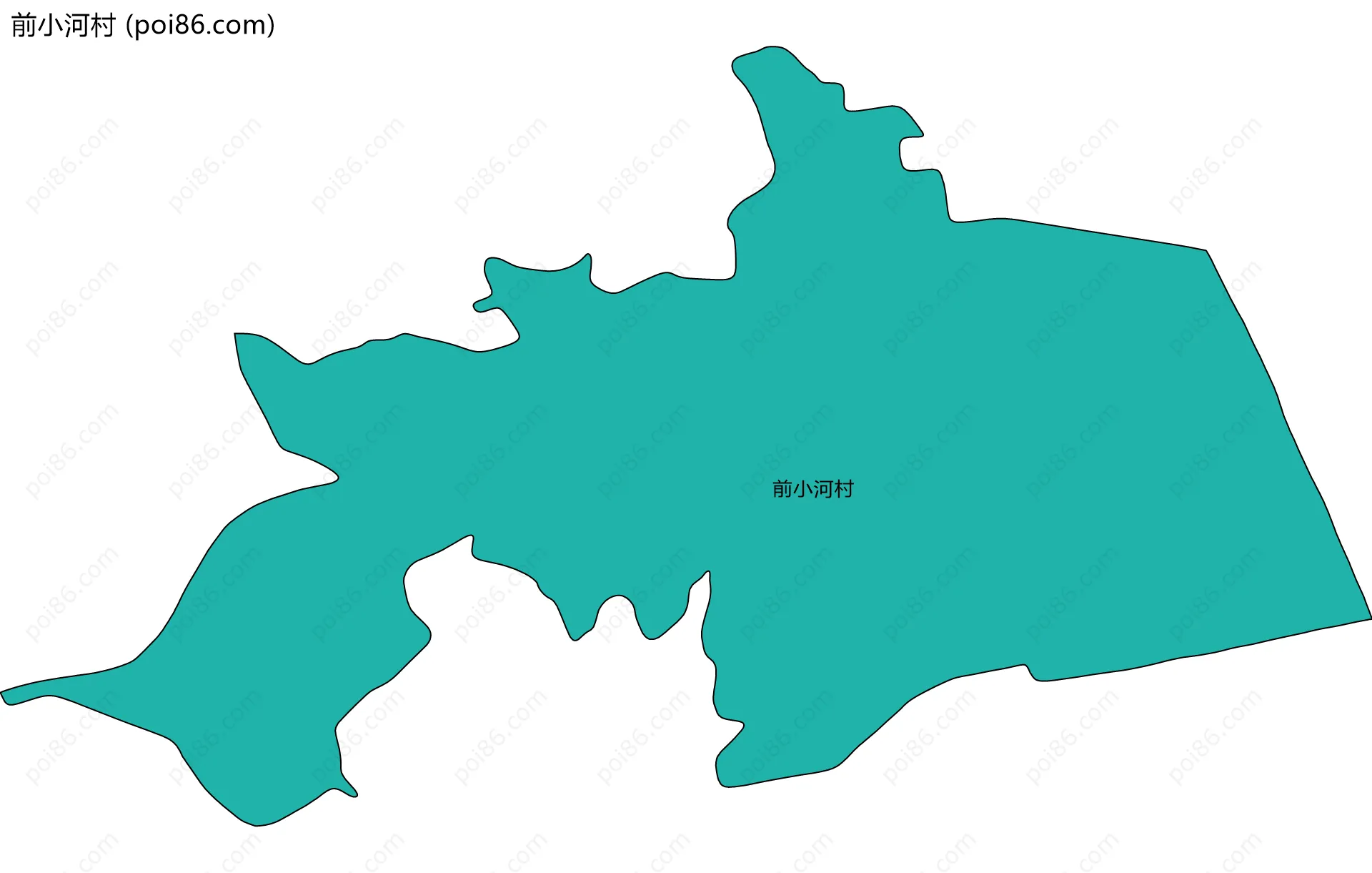 前小河村边界地图