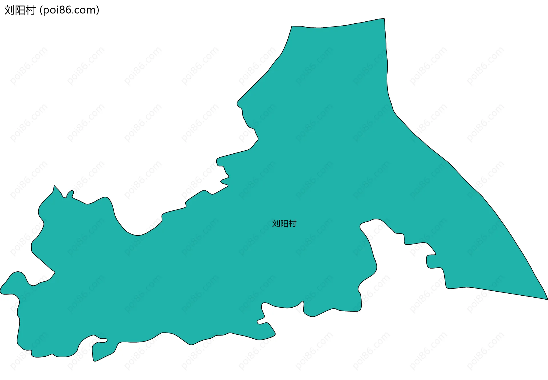 刘阳村边界地图