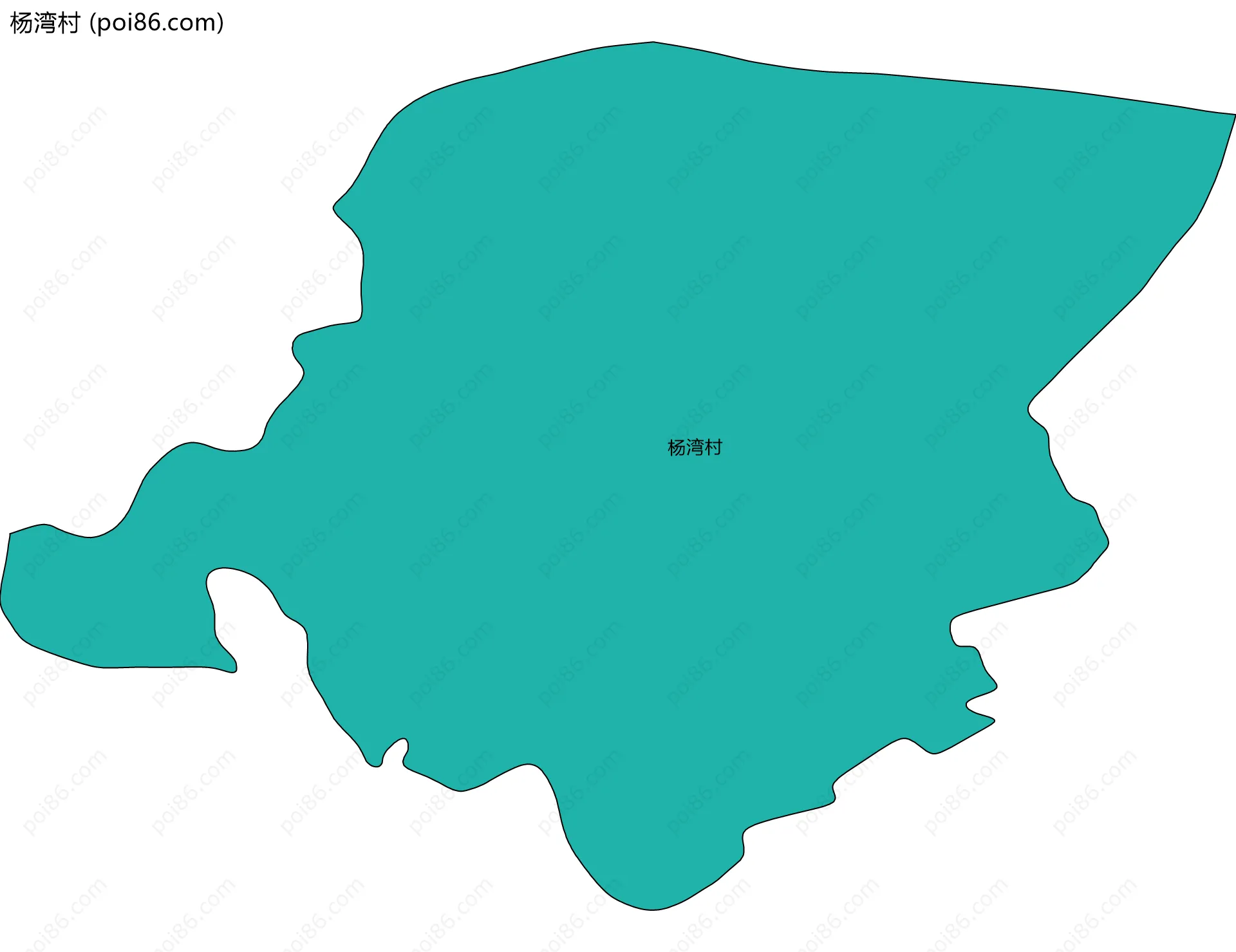 杨湾村边界地图