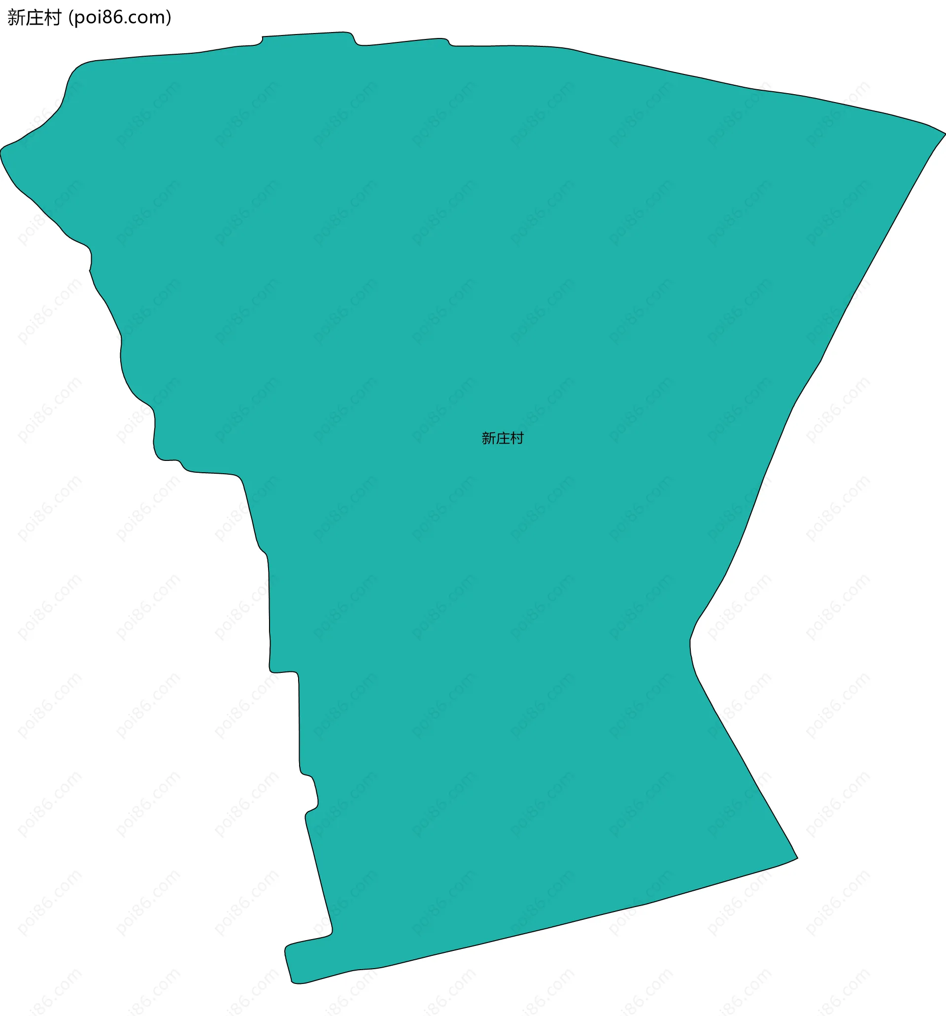 新庄村边界地图