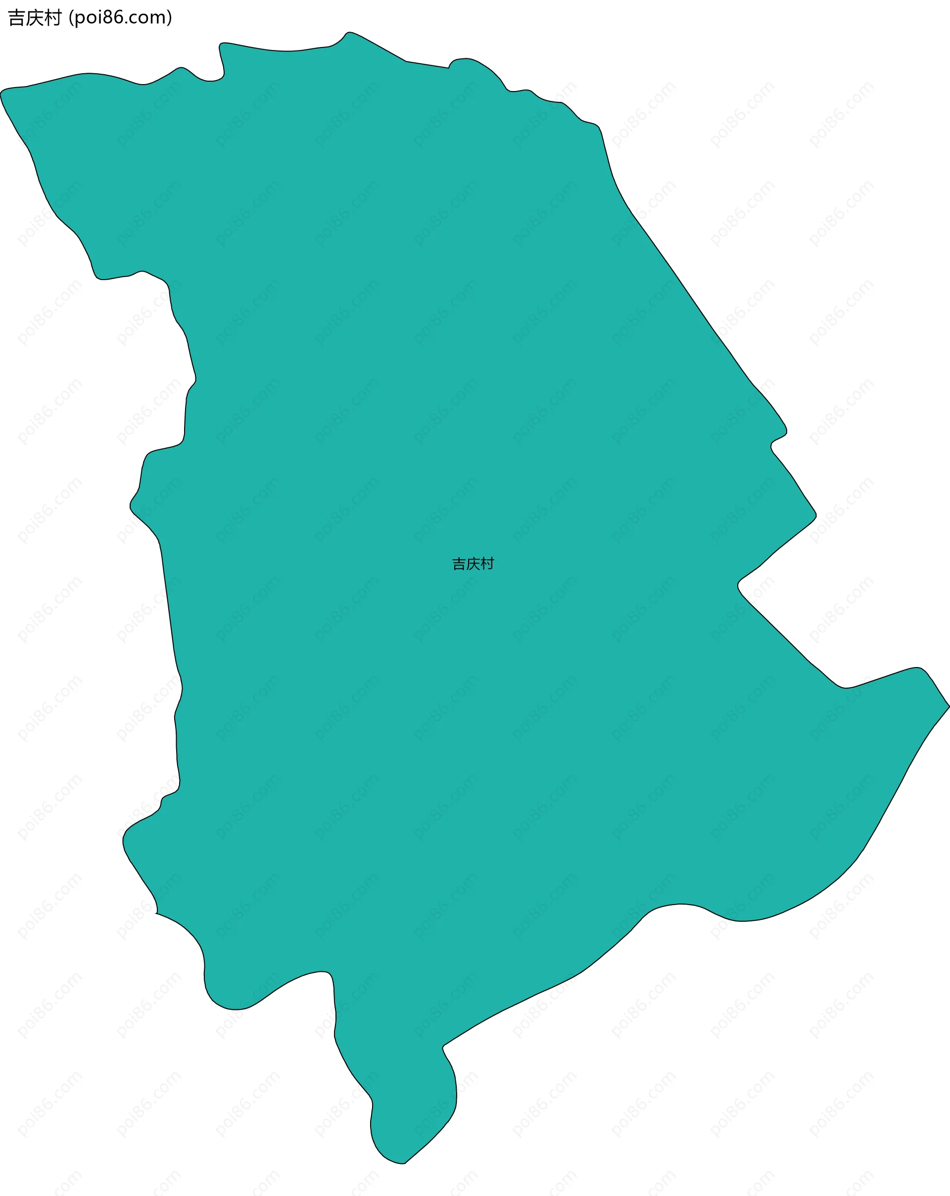 吉庆村边界地图