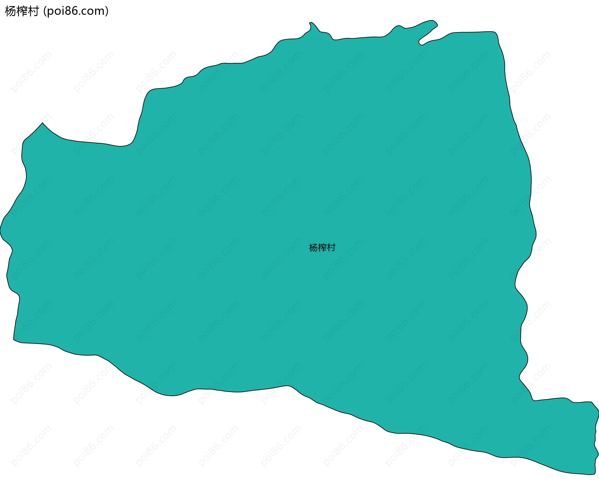 杨榨村边界地图