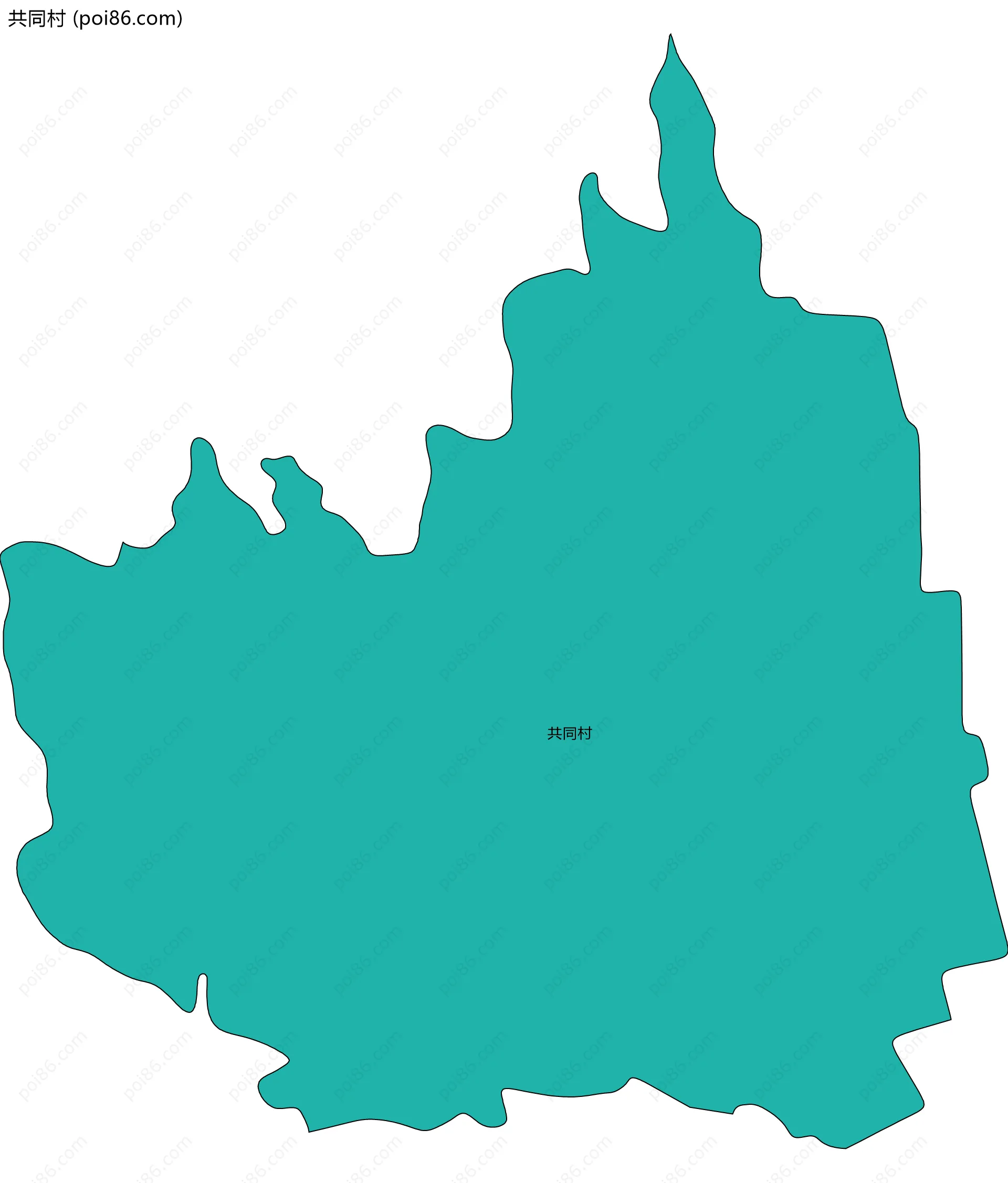 共同村边界地图