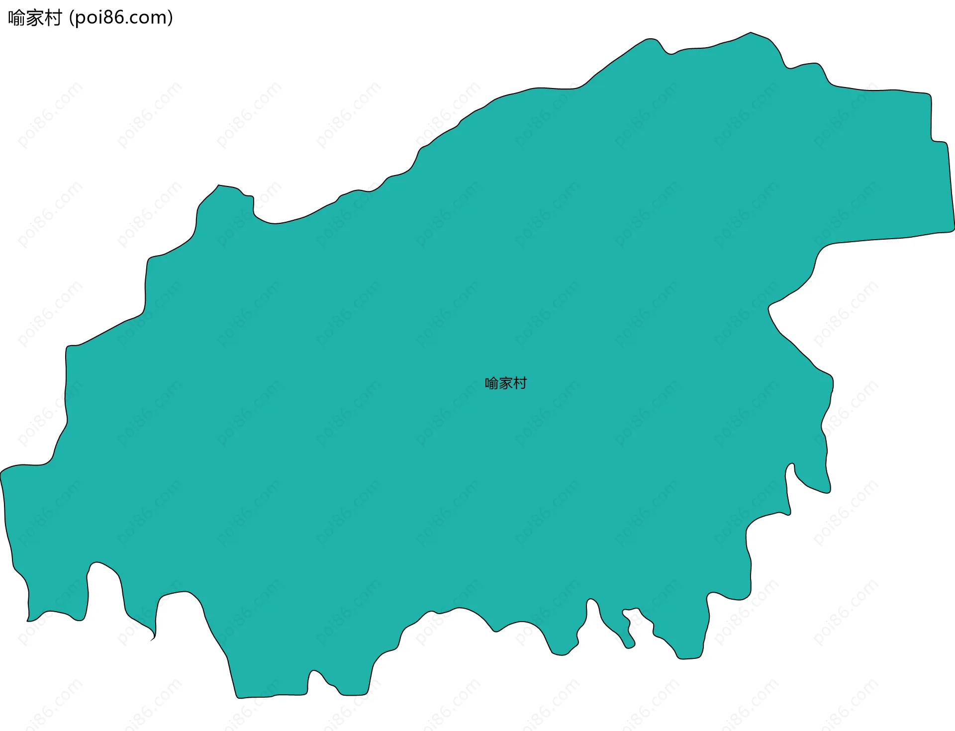 喻家村边界地图