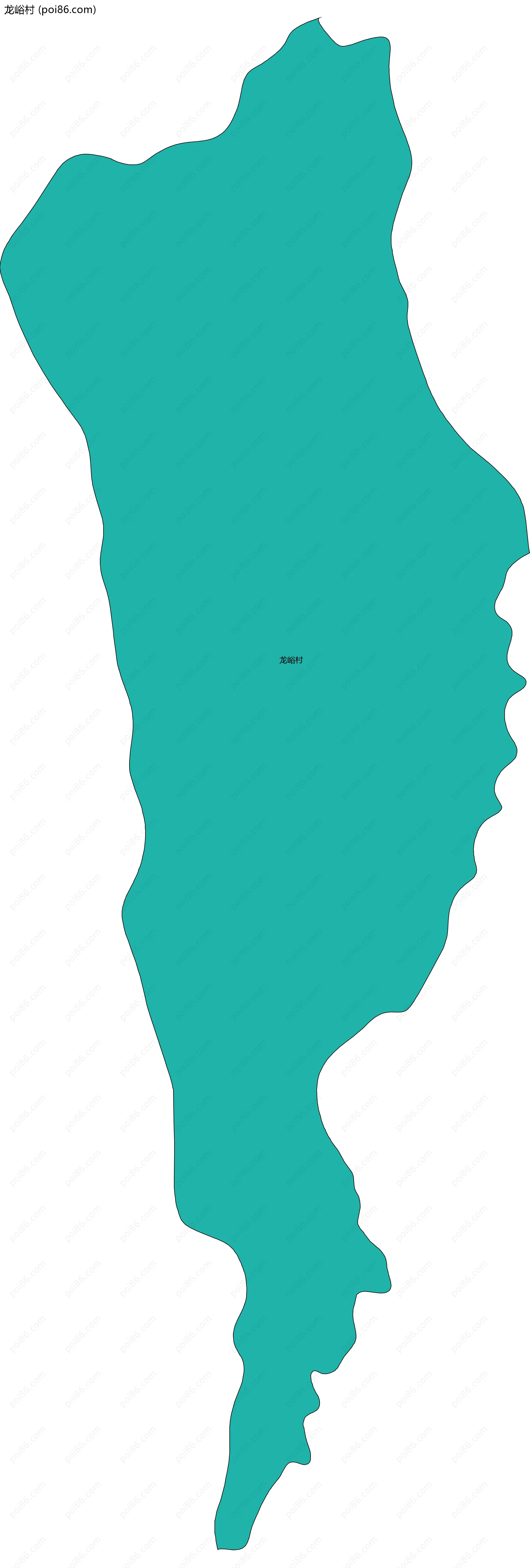 龙峪村边界地图