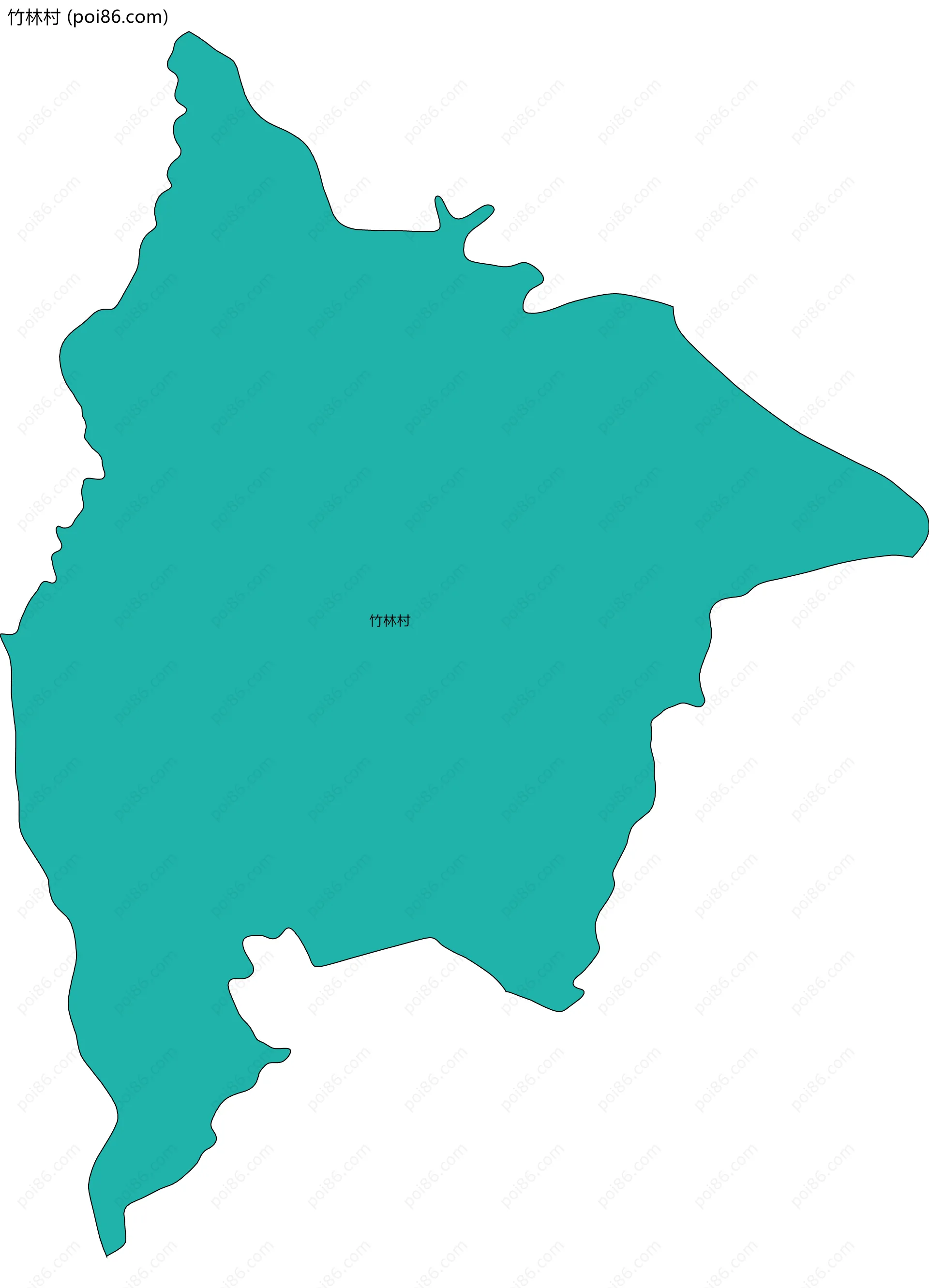 竹林村边界地图