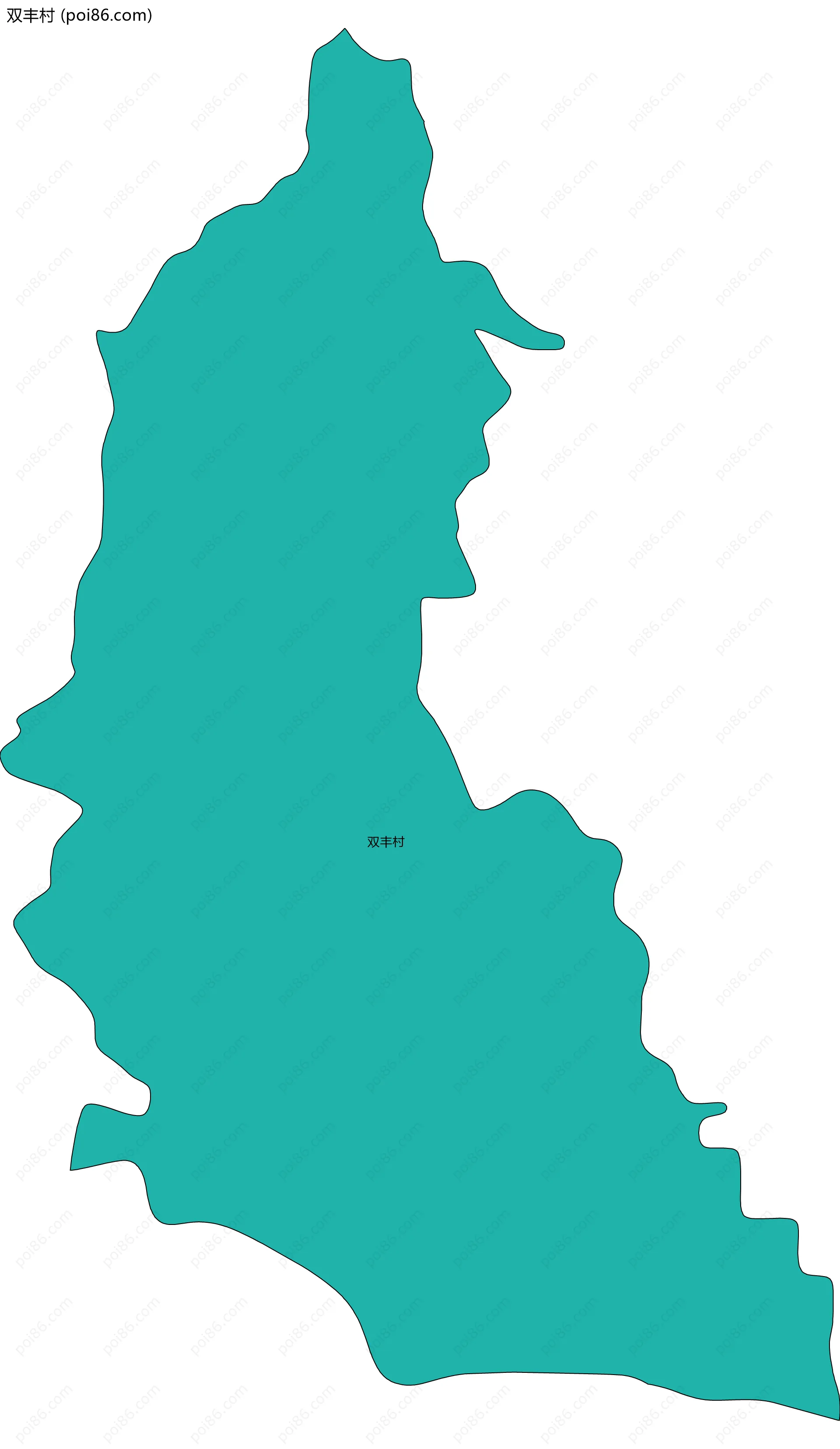 双丰村边界地图