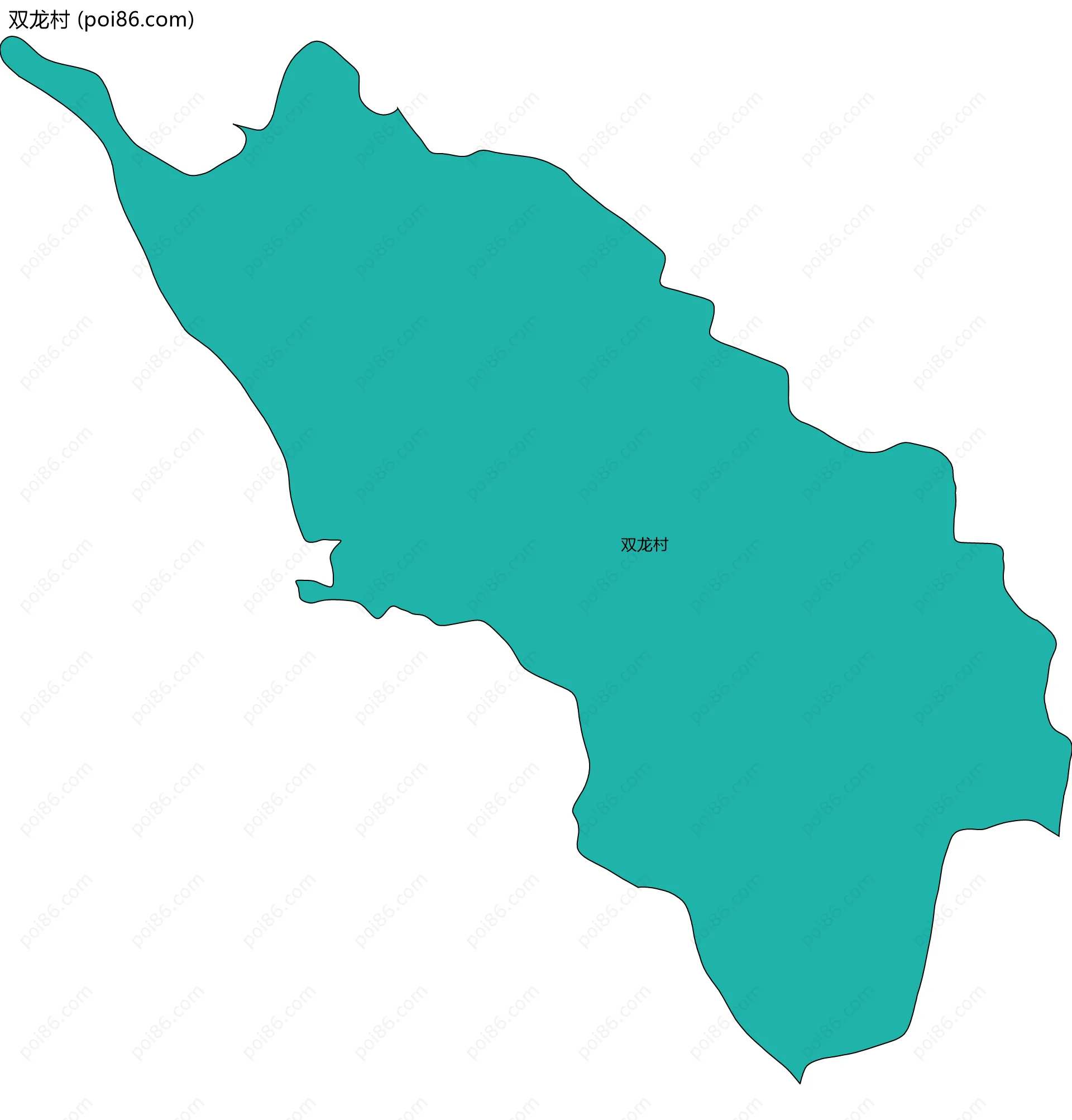 双龙村边界地图