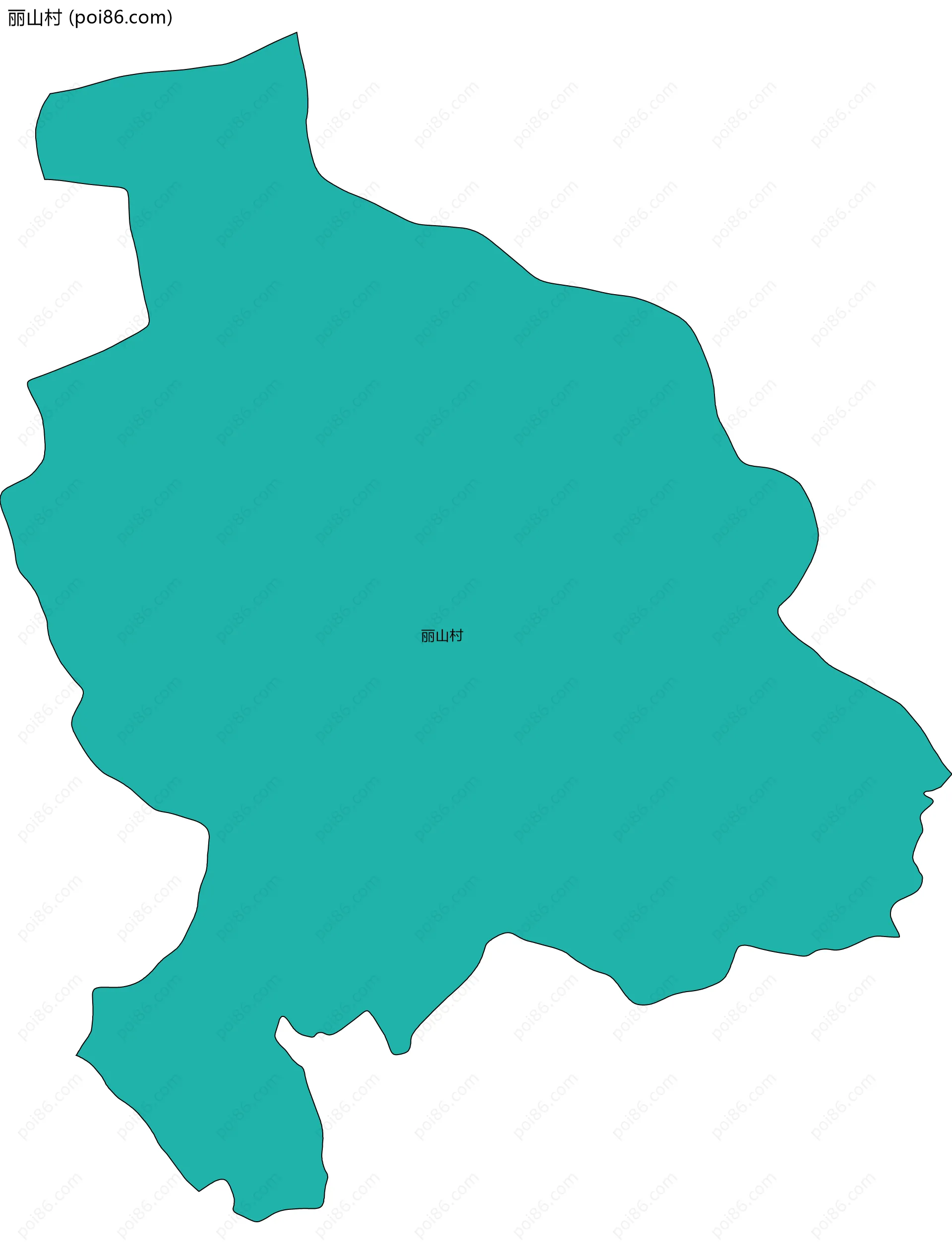 丽山村边界地图