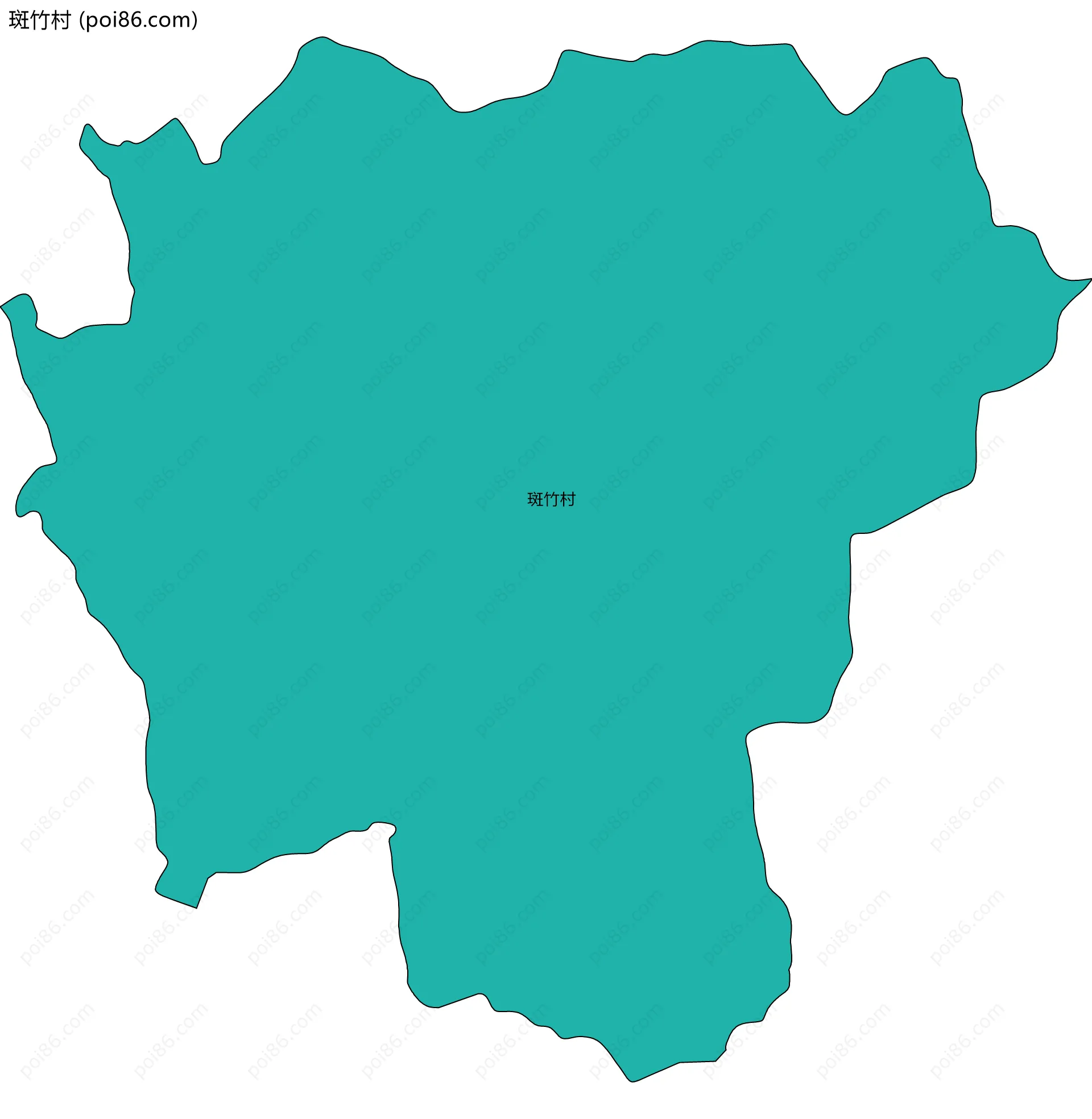 斑竹村边界地图