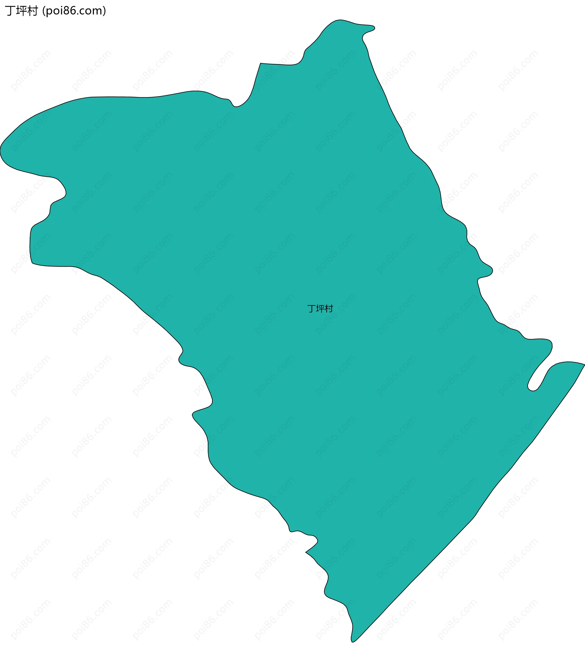 丁坪村边界地图
