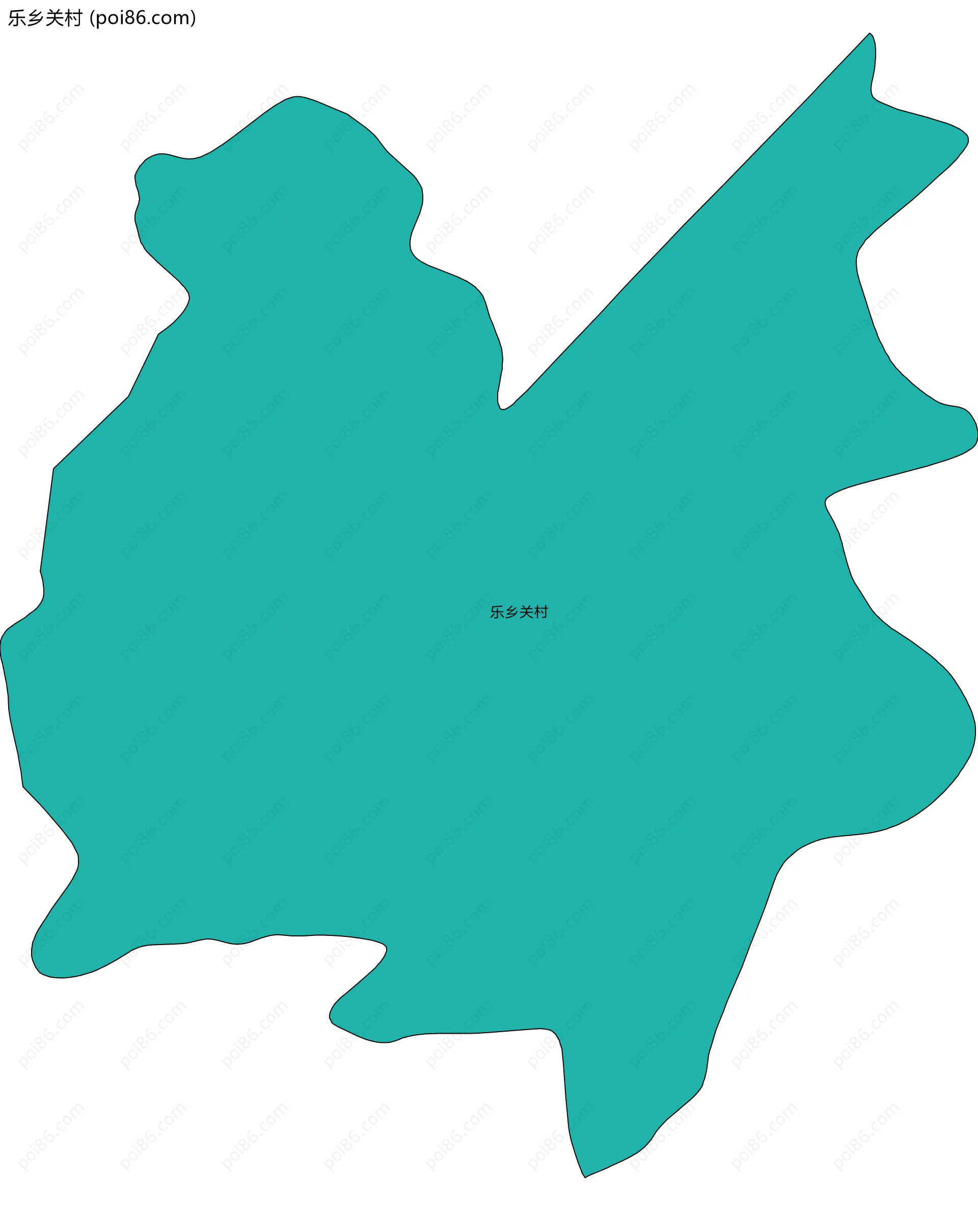 乐乡关村边界地图
