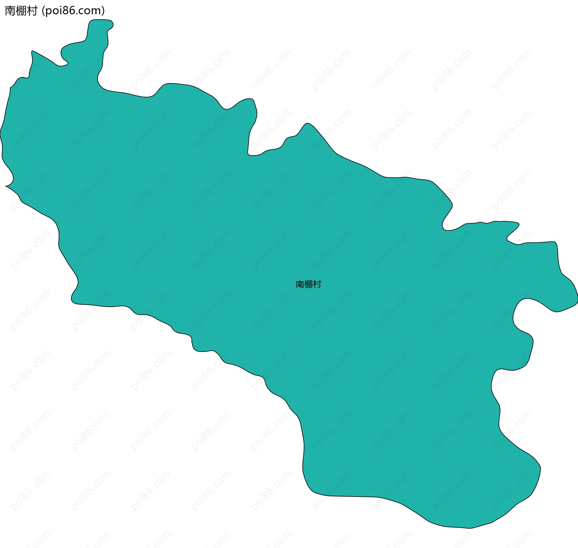 南棚村边界地图