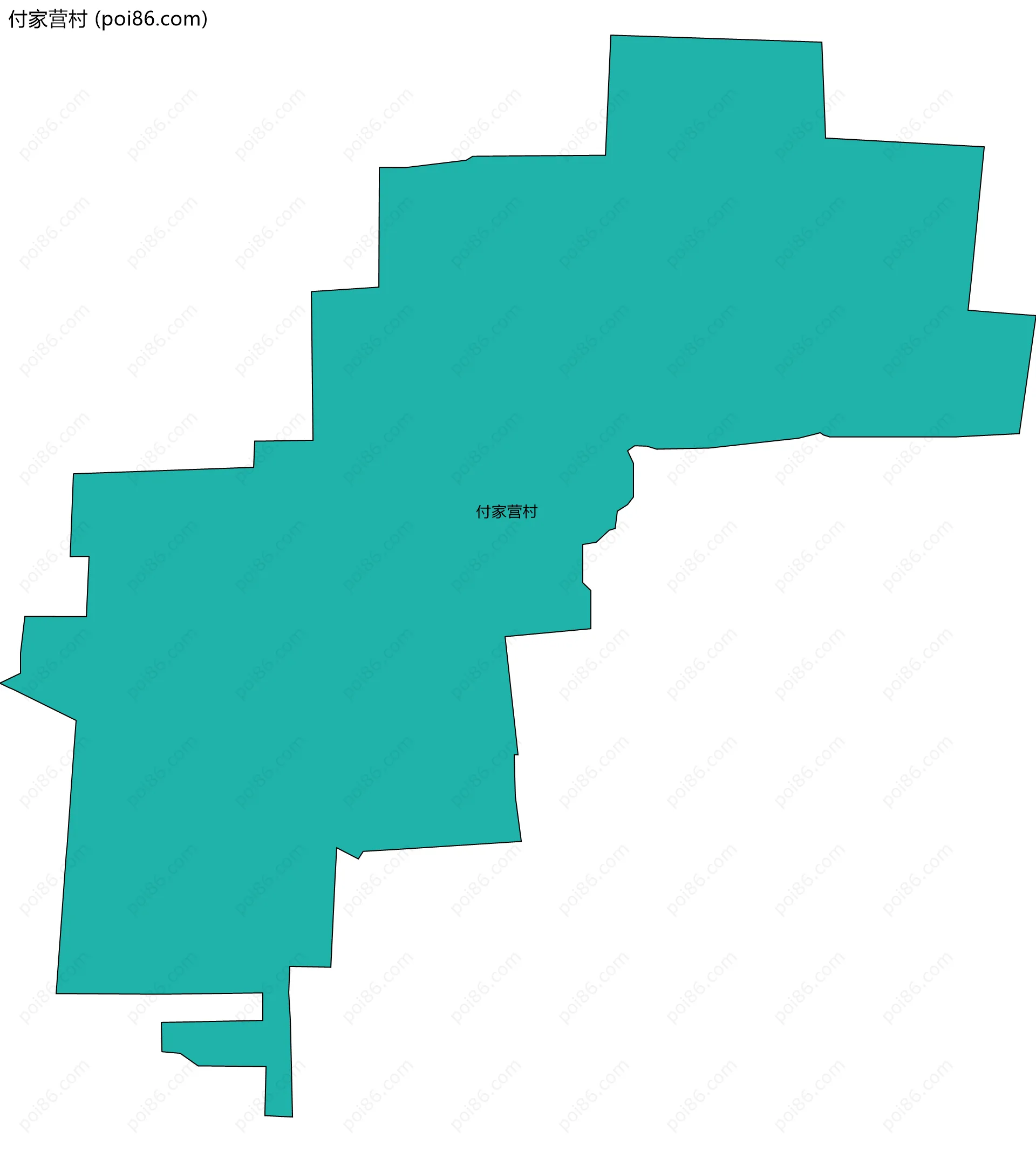 付家营村边界地图