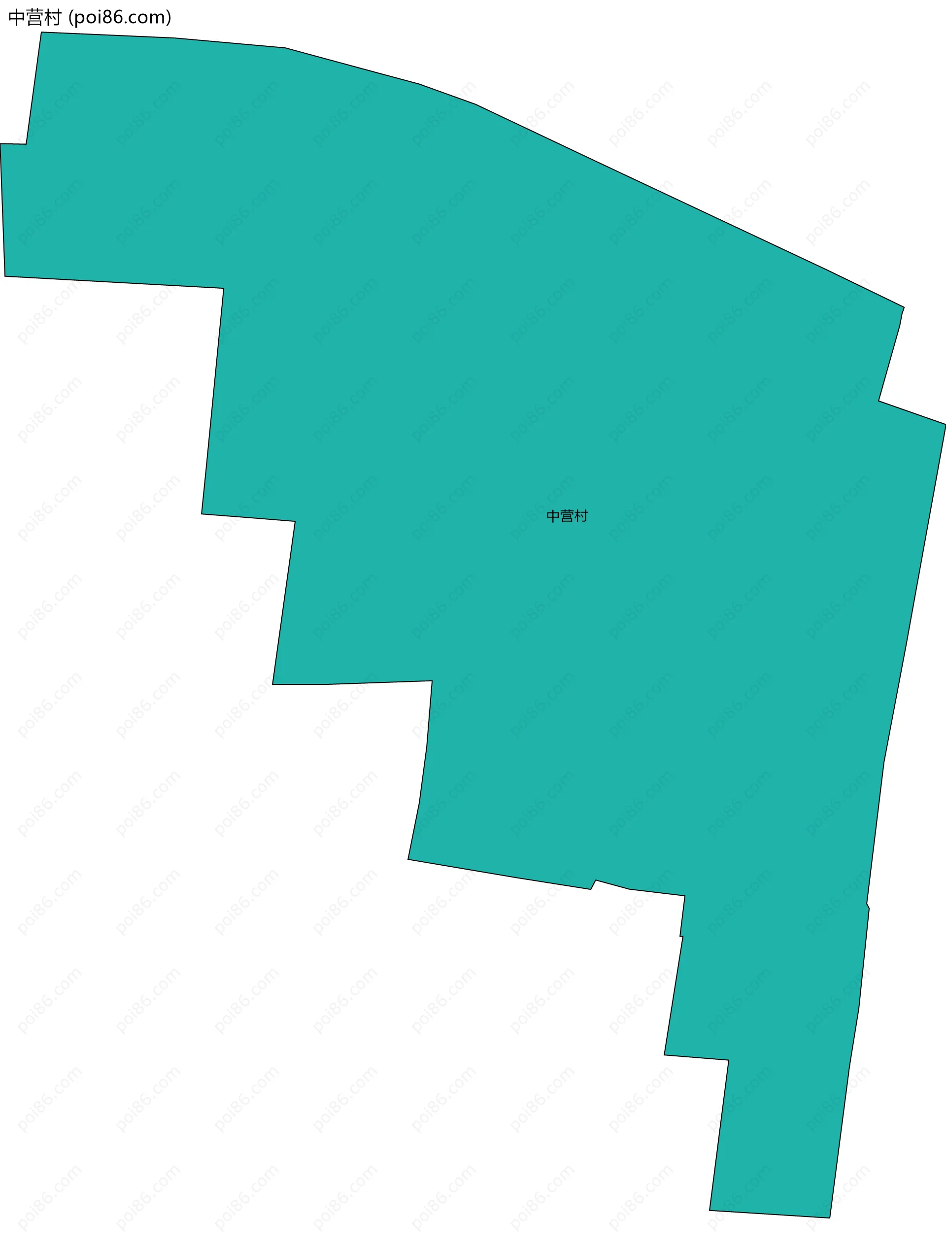 中营村边界地图