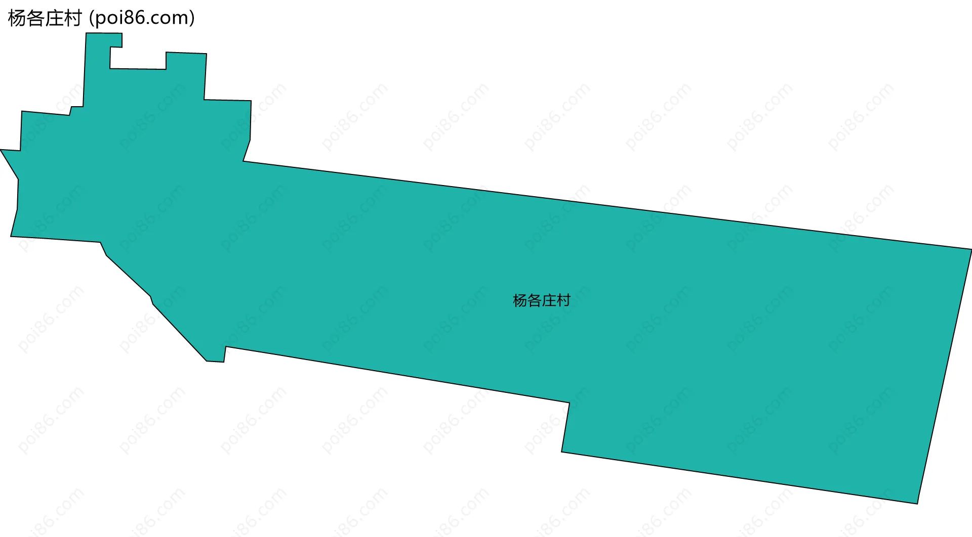 杨各庄村边界地图