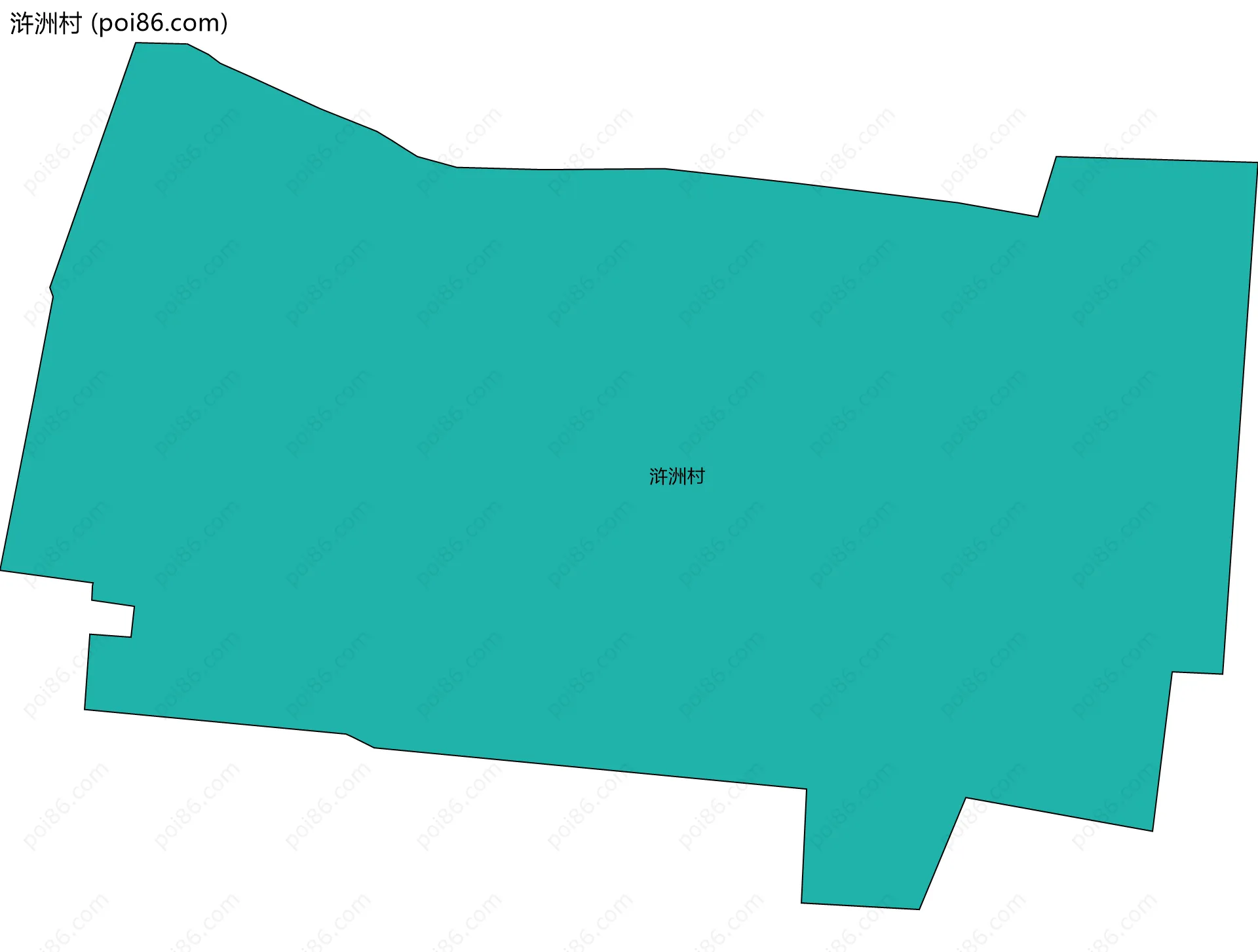 浒洲村边界地图