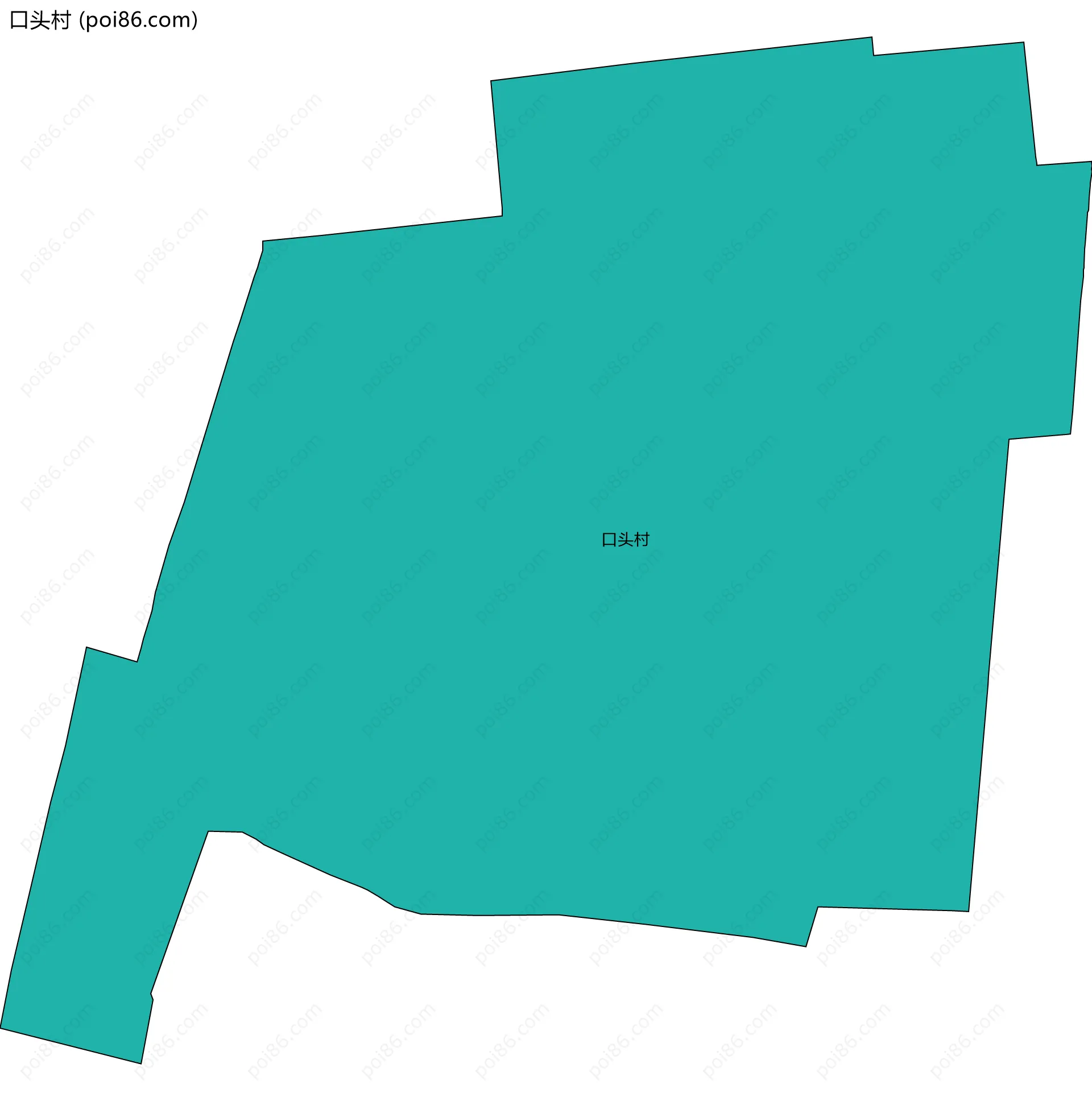 口头村边界地图