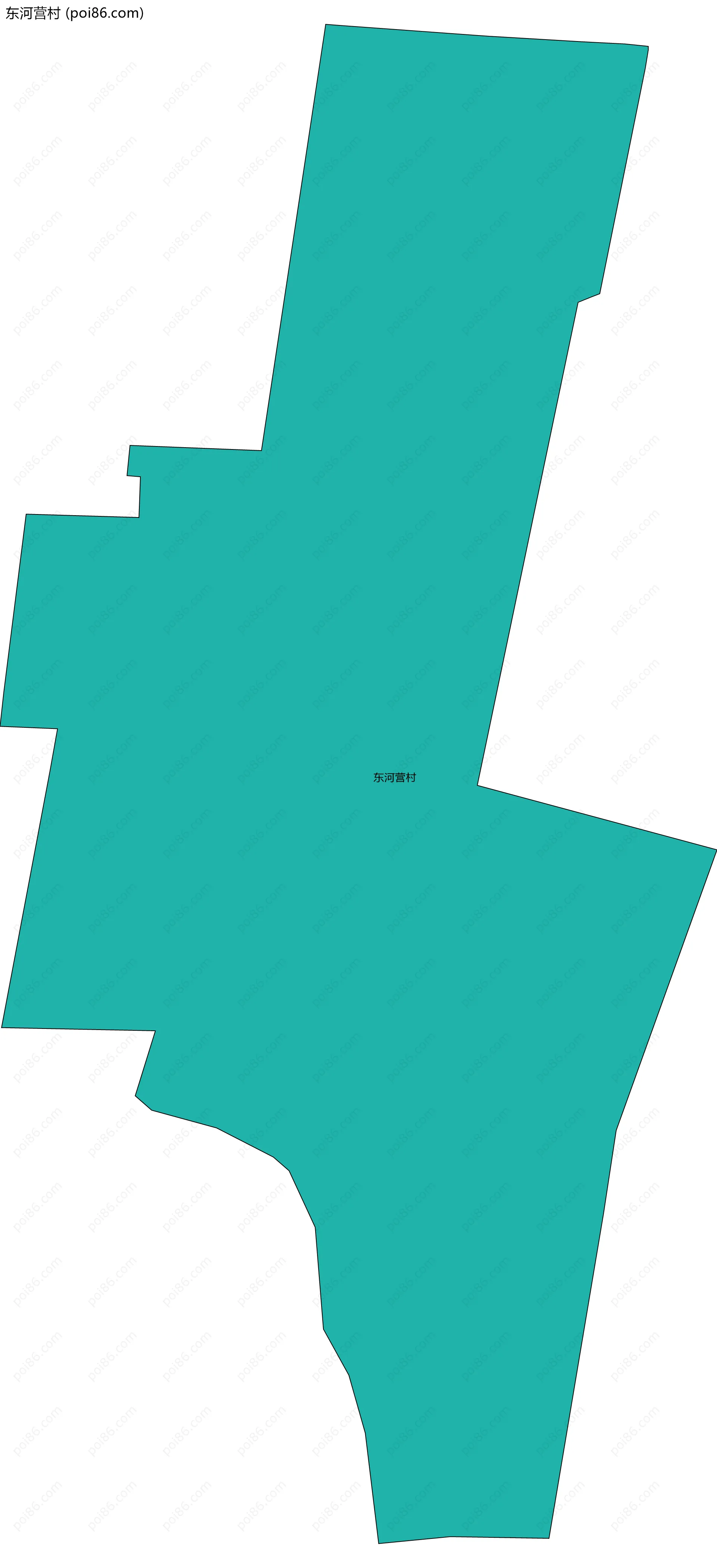 东河营村边界地图