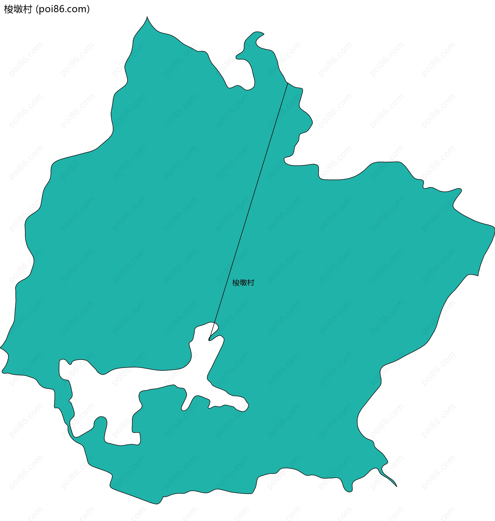 梭墩村边界地图