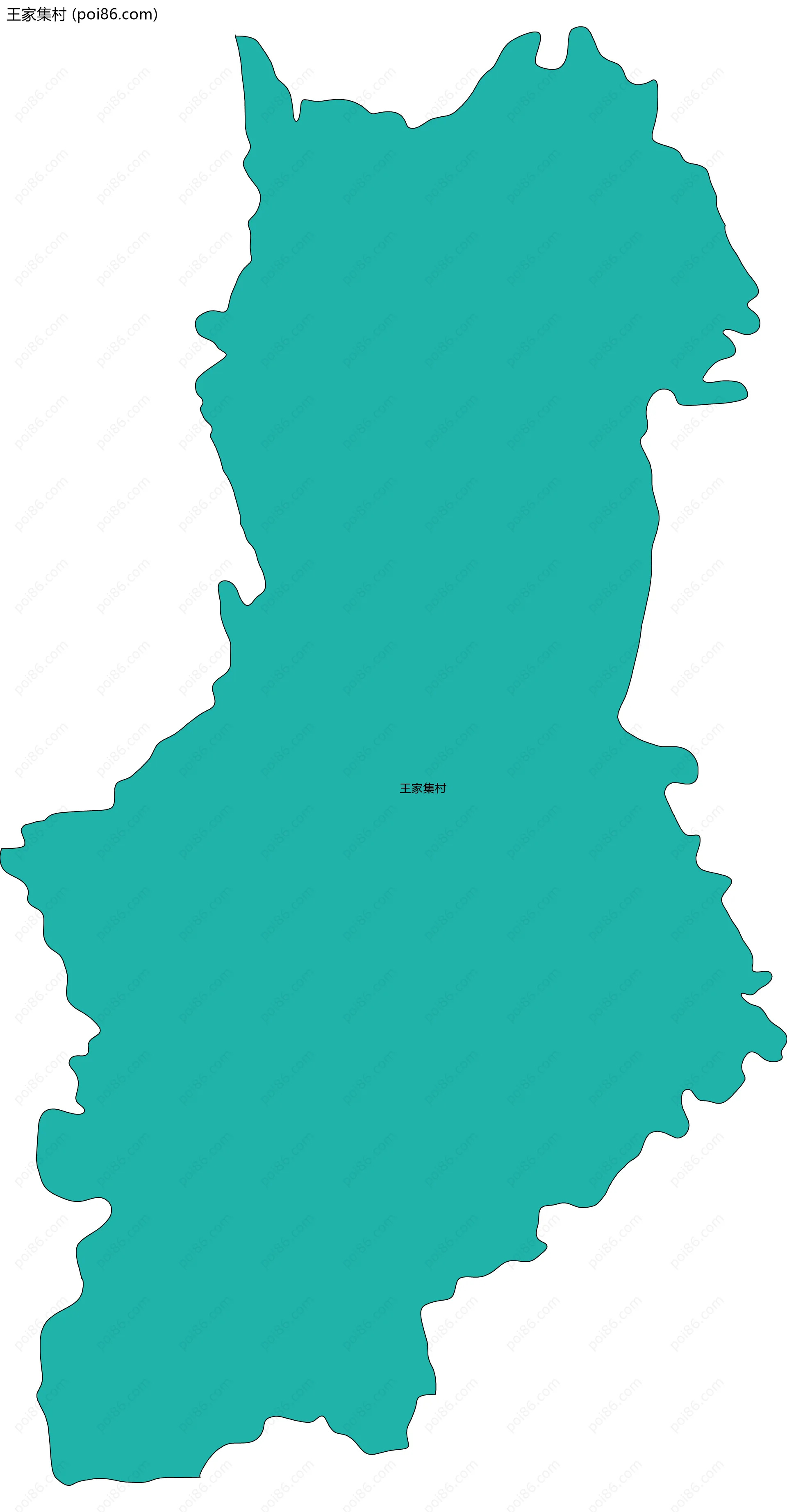 王家集村边界地图