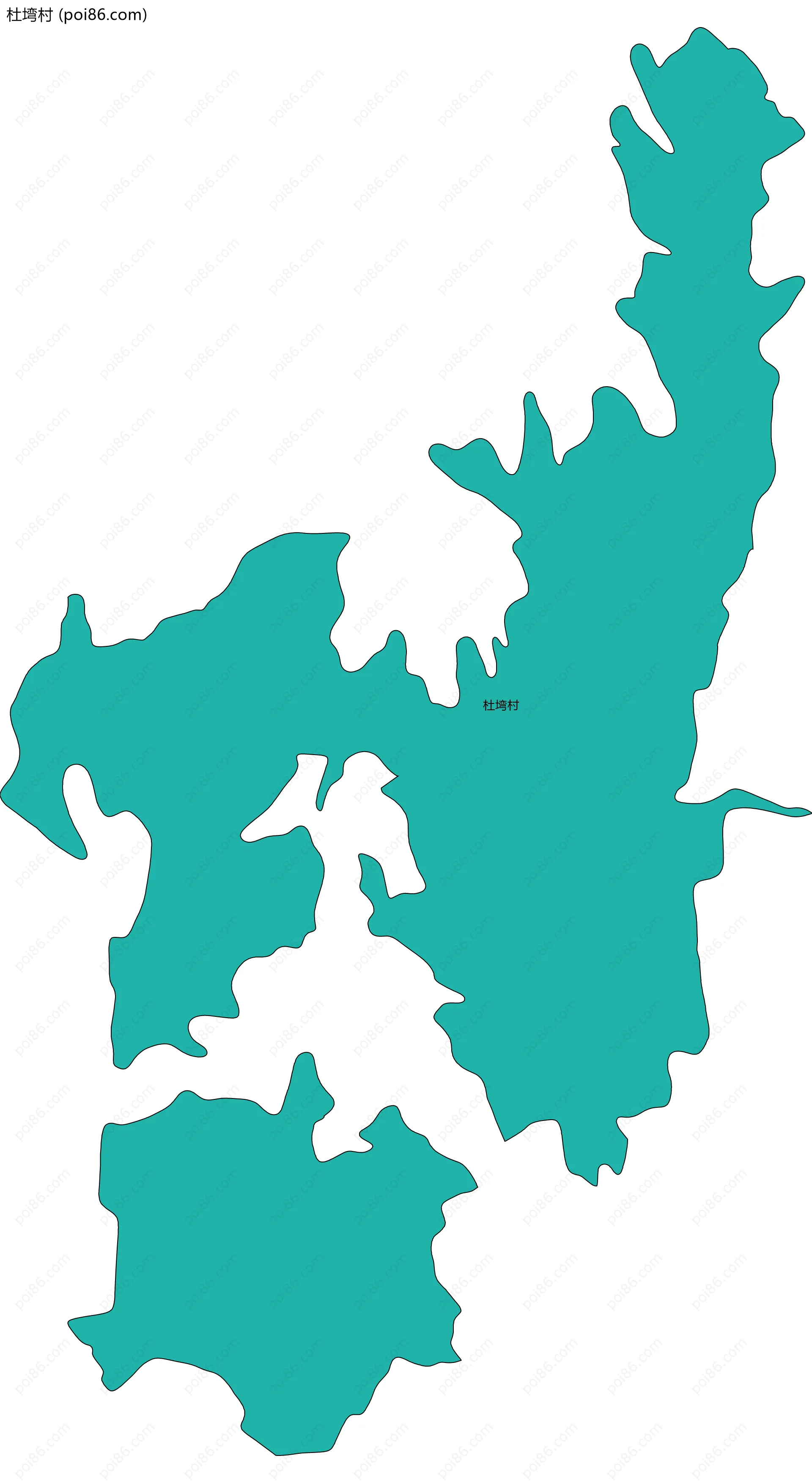 杜塆村边界地图